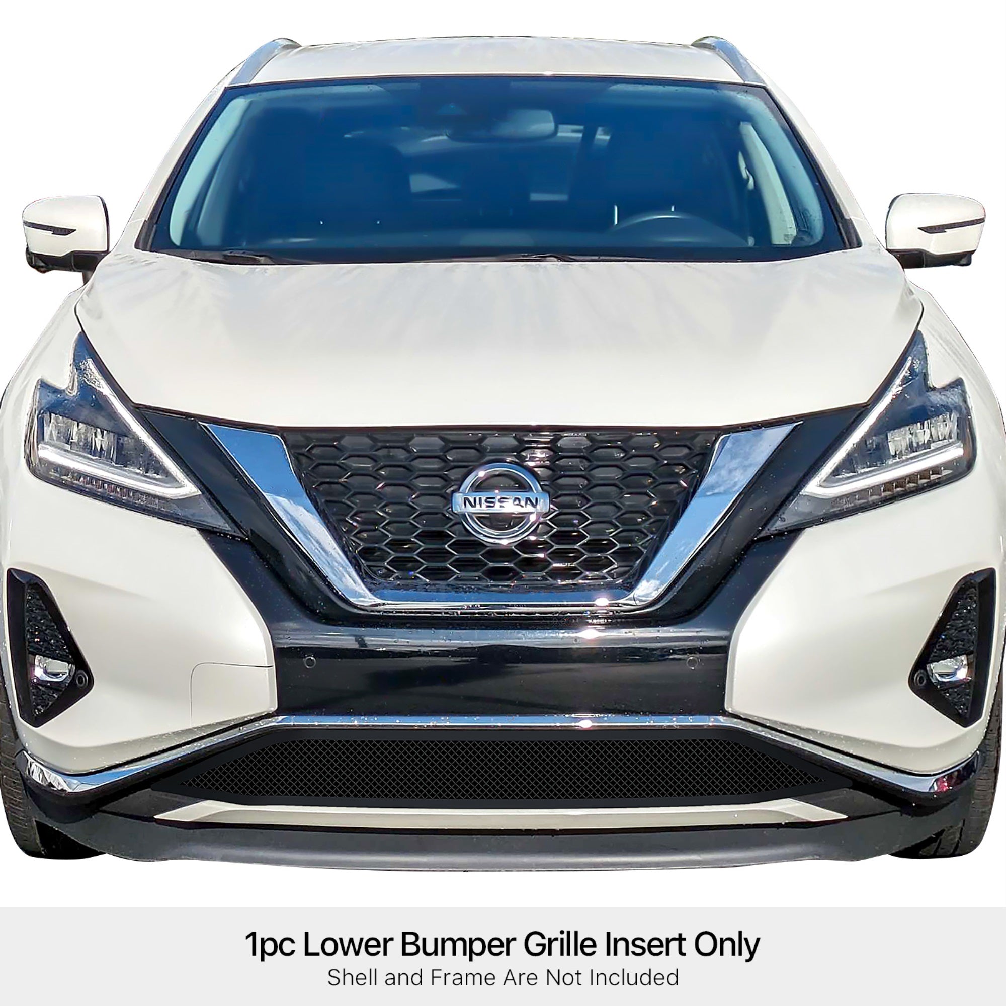 Stainless Steel Lower Bumper Black Wire Mesh Grille 2019-2024  Murano