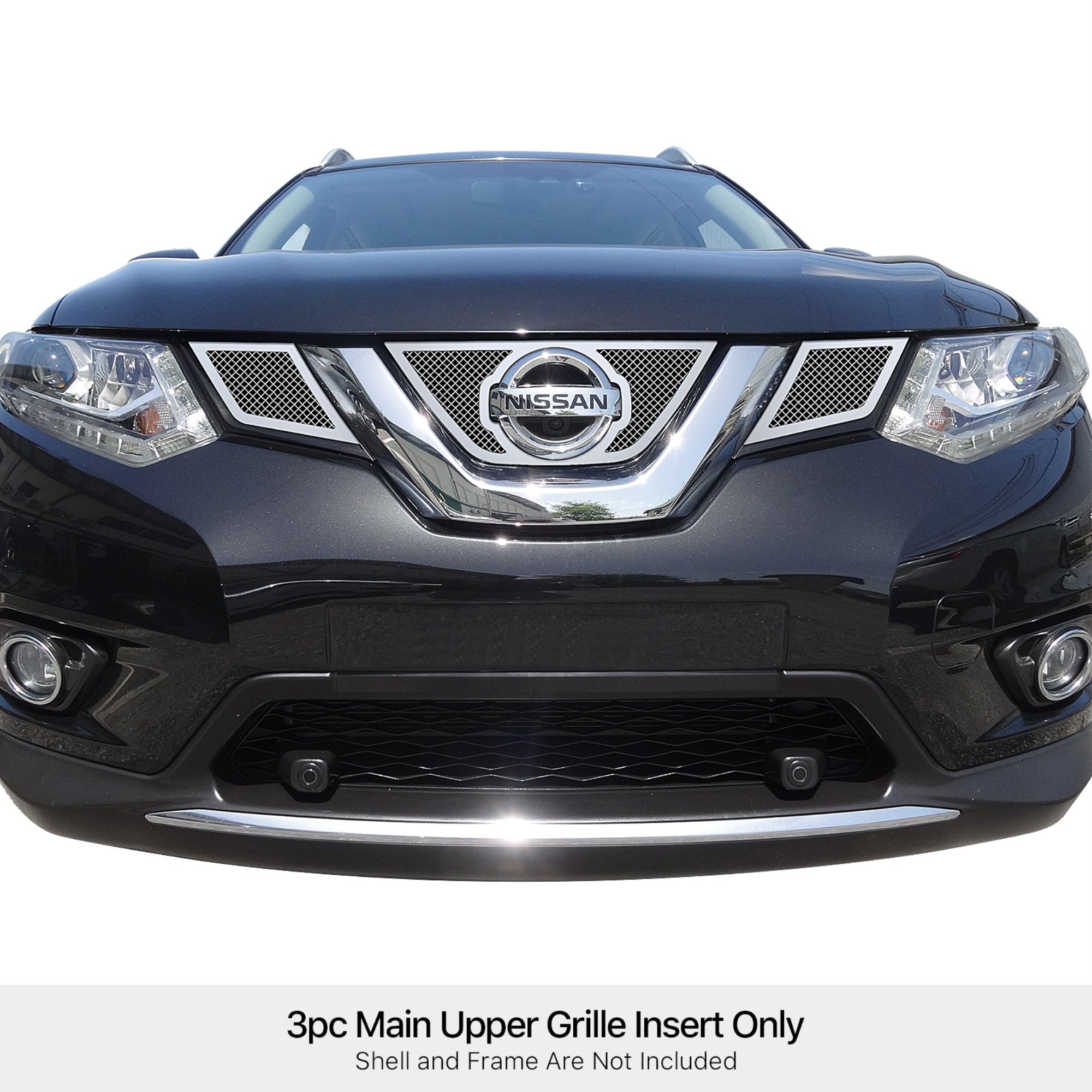 Stainless Steel Main Upper Mesh Grille 2014-2016  Rogue