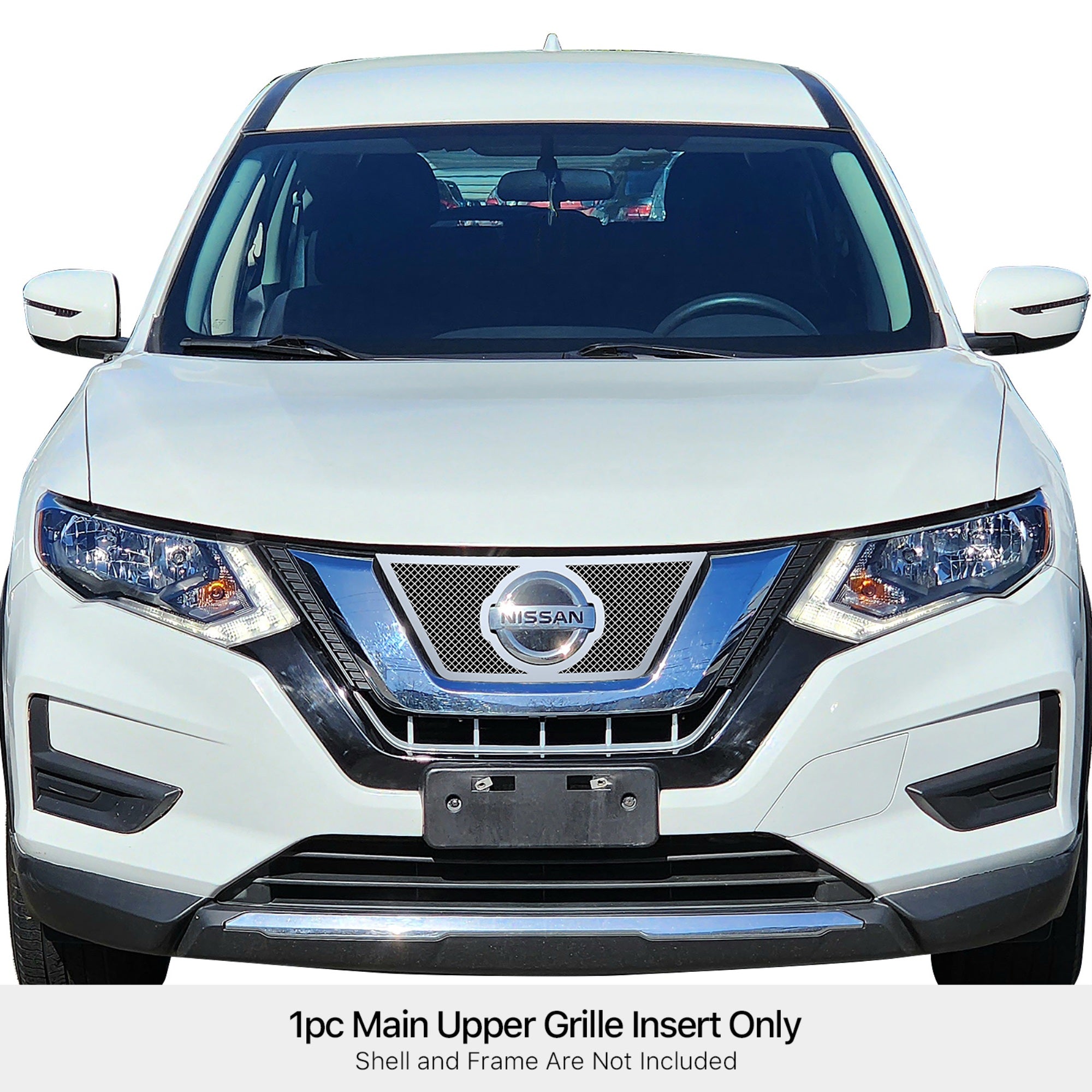 Stainless Steel Main Upper Mesh Grille 2017-2020  Rogue