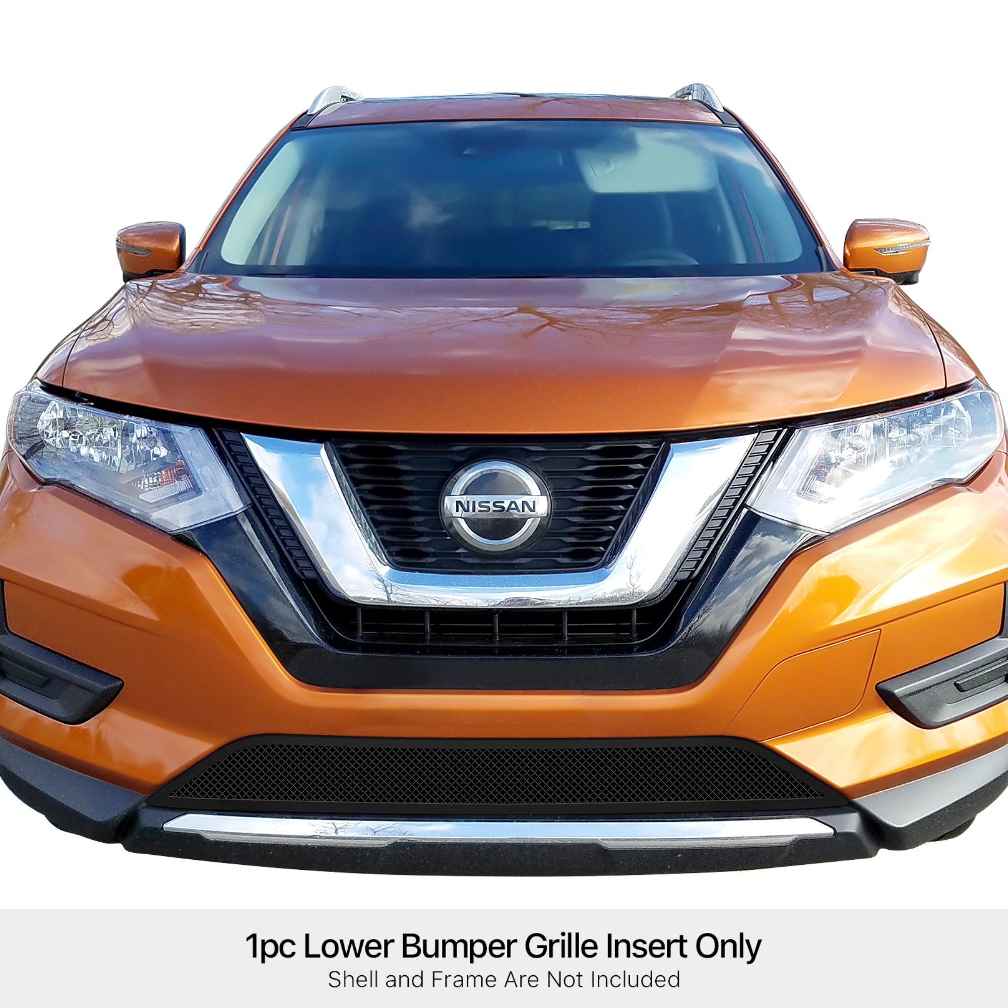 Stainless Steel Lower Bumper Black Wire Mesh Grille 2017-2020  Rogue