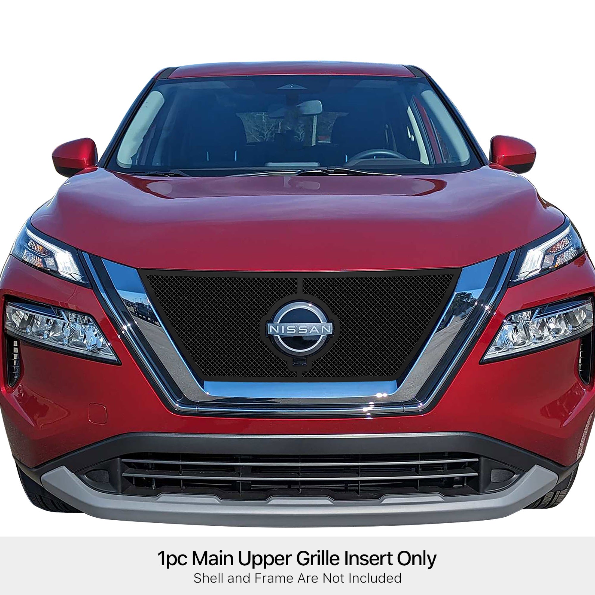 Stainless Steel Main Upper Black Wire Mesh Grille 2021-2023  Rogue