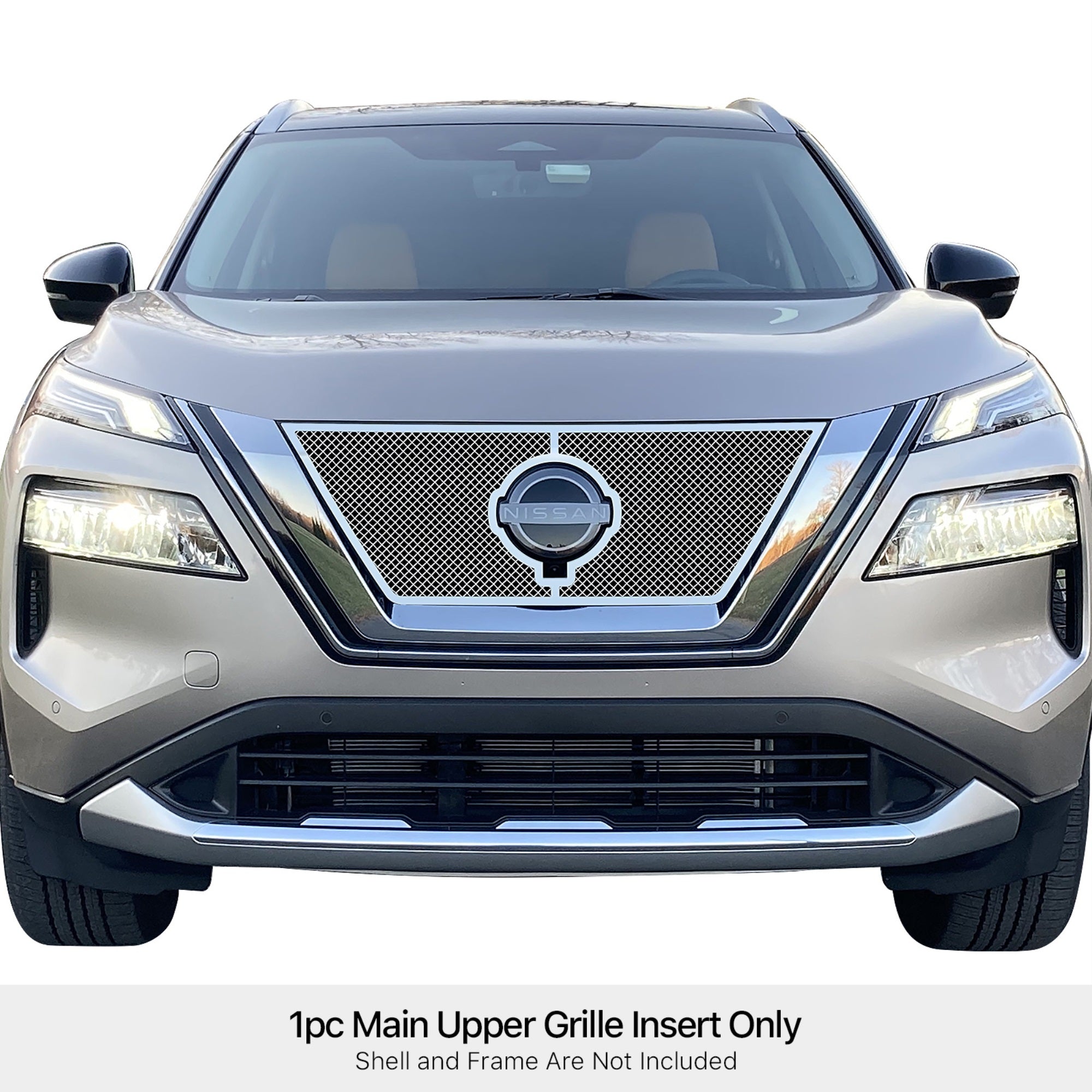 Stainless Steel Main Upper Mesh Grille 2021-2023  Rogue