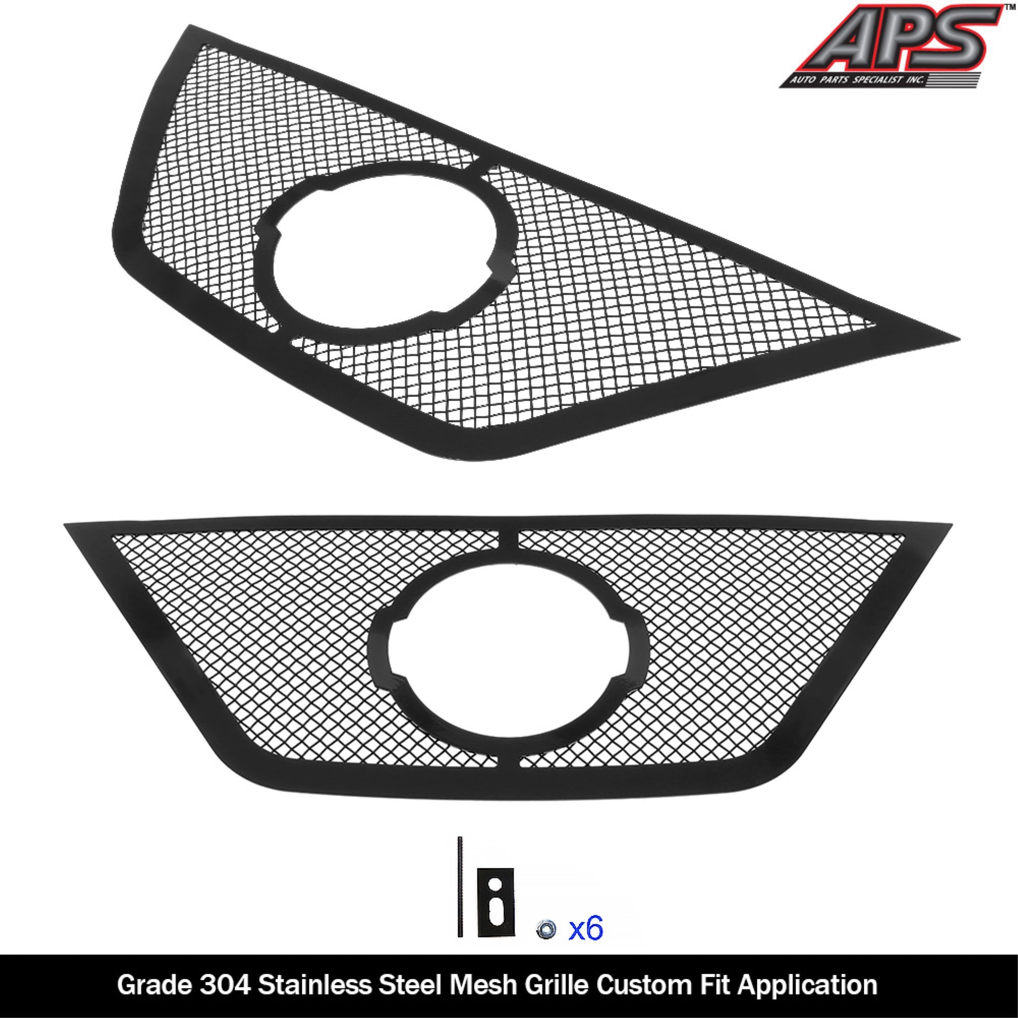 2015-2018 Nissan Murano With Logo Show 1.8 MM WIRE MESH Black Wire Mesh Grille