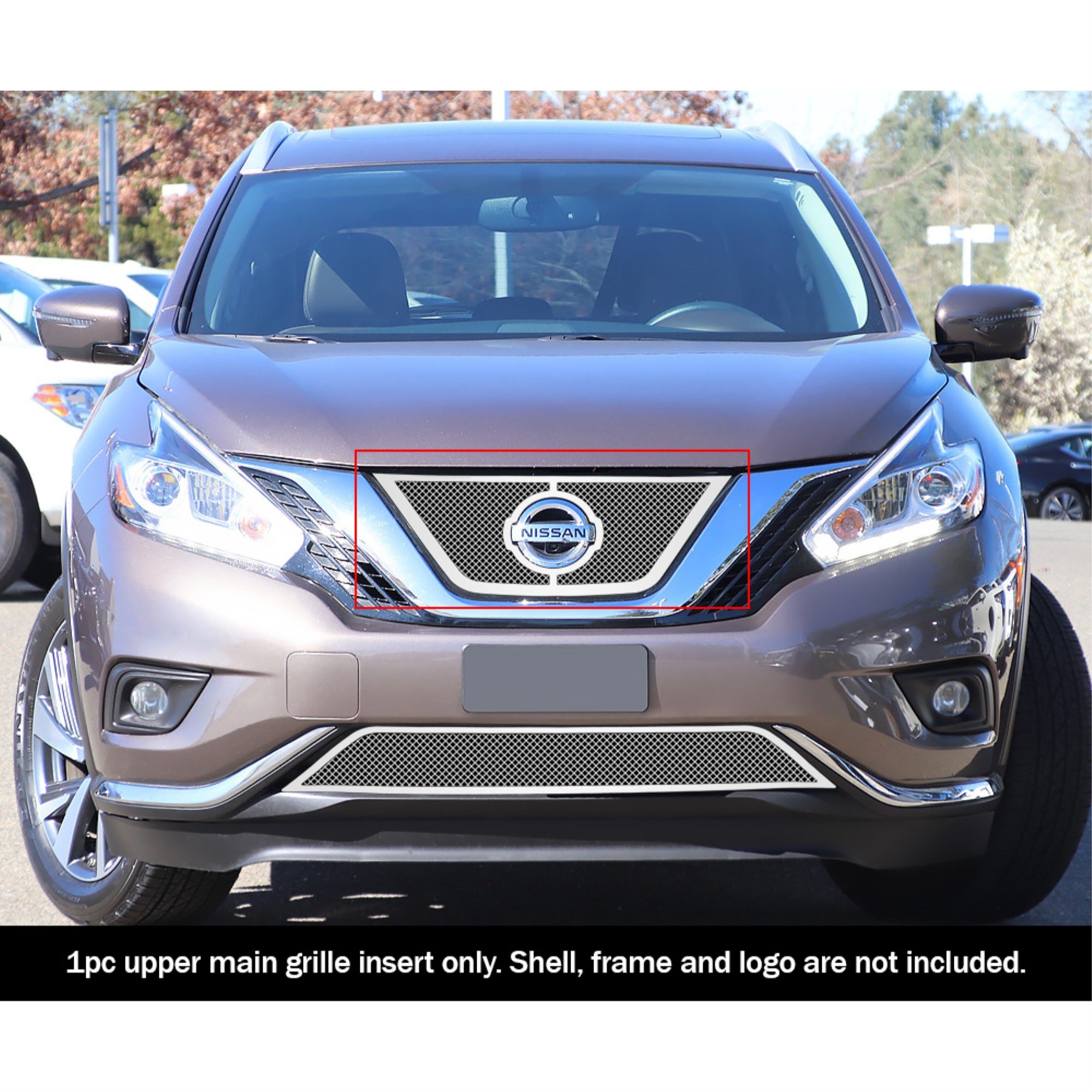 2015-2018 Nissan Murano With Logo Show 1.8 MM WIRE MESH Mesh Grille