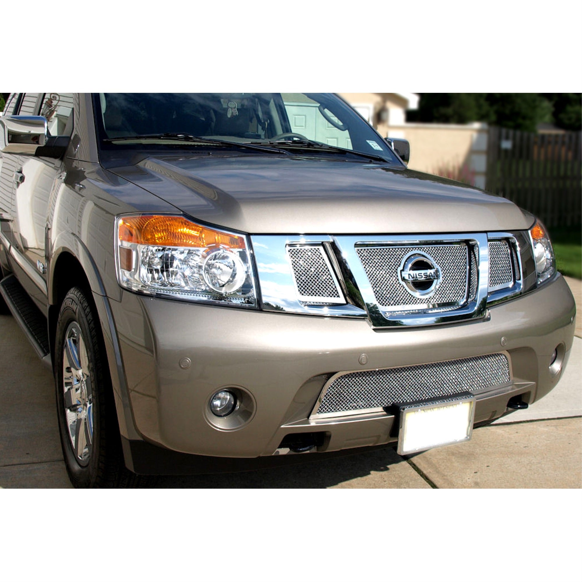 2008-2015 Nissan Armada Stainless Steel Polished Finish 1.8 Mm Wire Mesh Mesh Grille