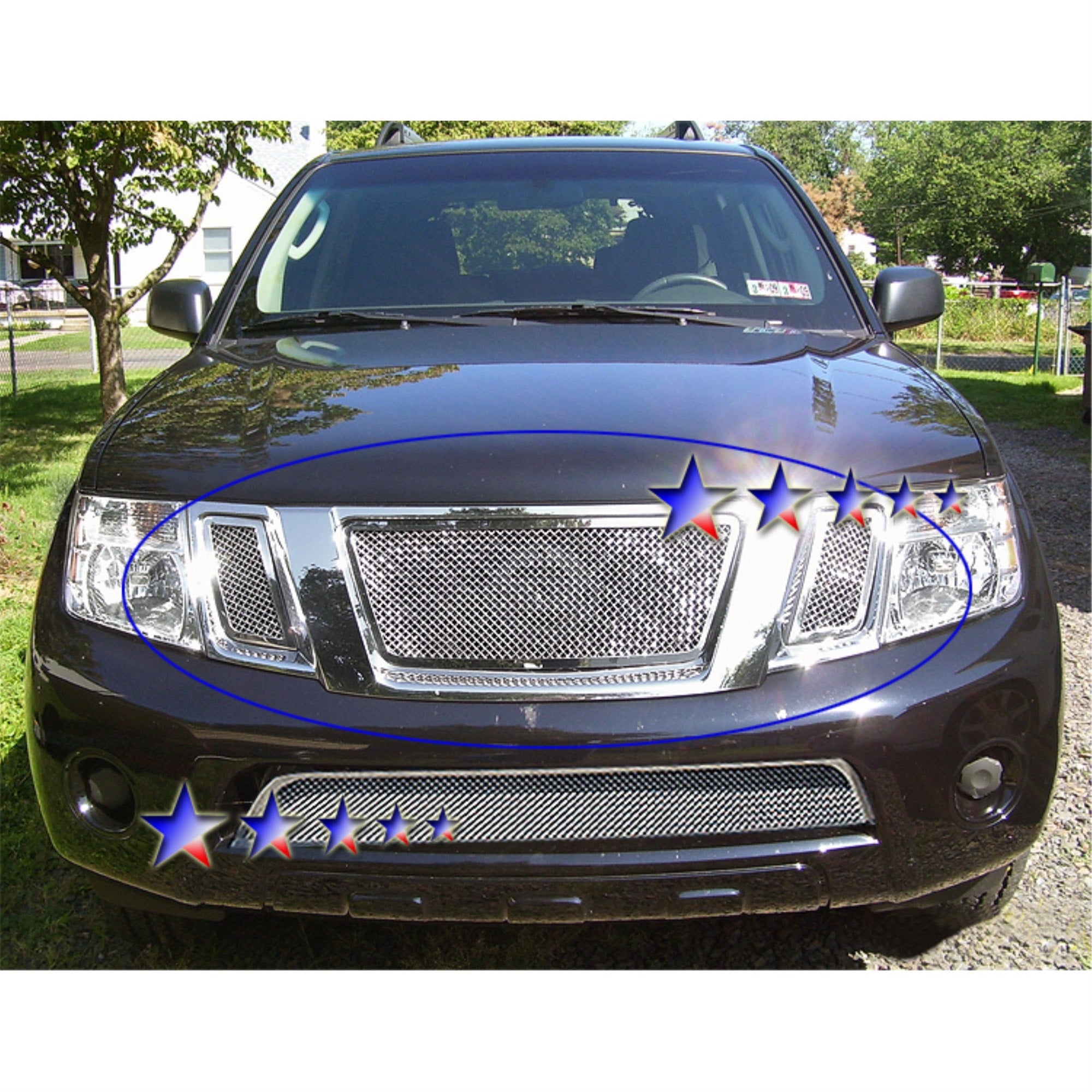 2008-2012 Nissan Pathfinder Stainless Steel Polished Finish 1.8 Mm Wire Mesh Mesh Grille