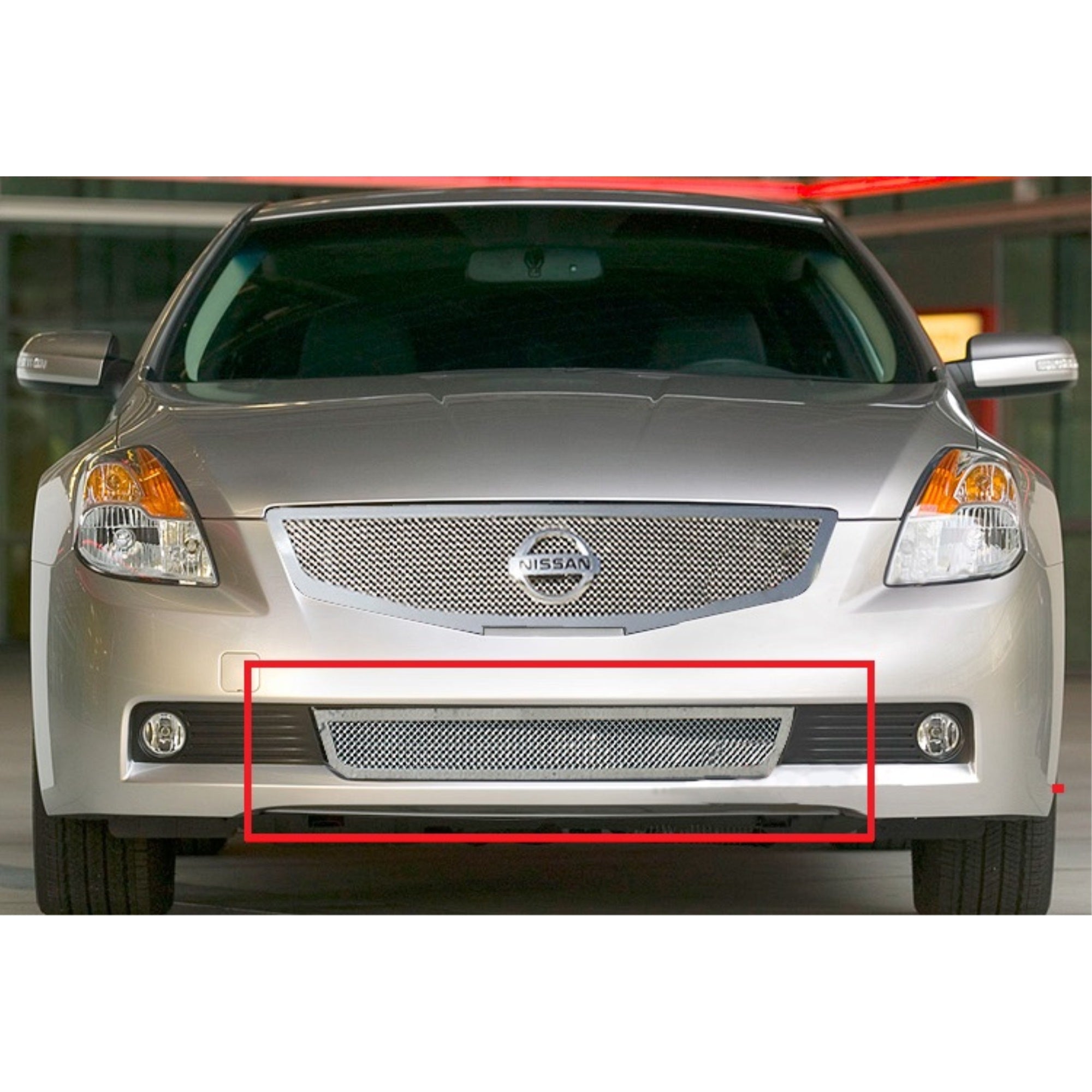2007-2009 Nissan Altima Coupe Stainless Steel Polished Finish 1.8 Mm Wire Mesh Mesh Grille