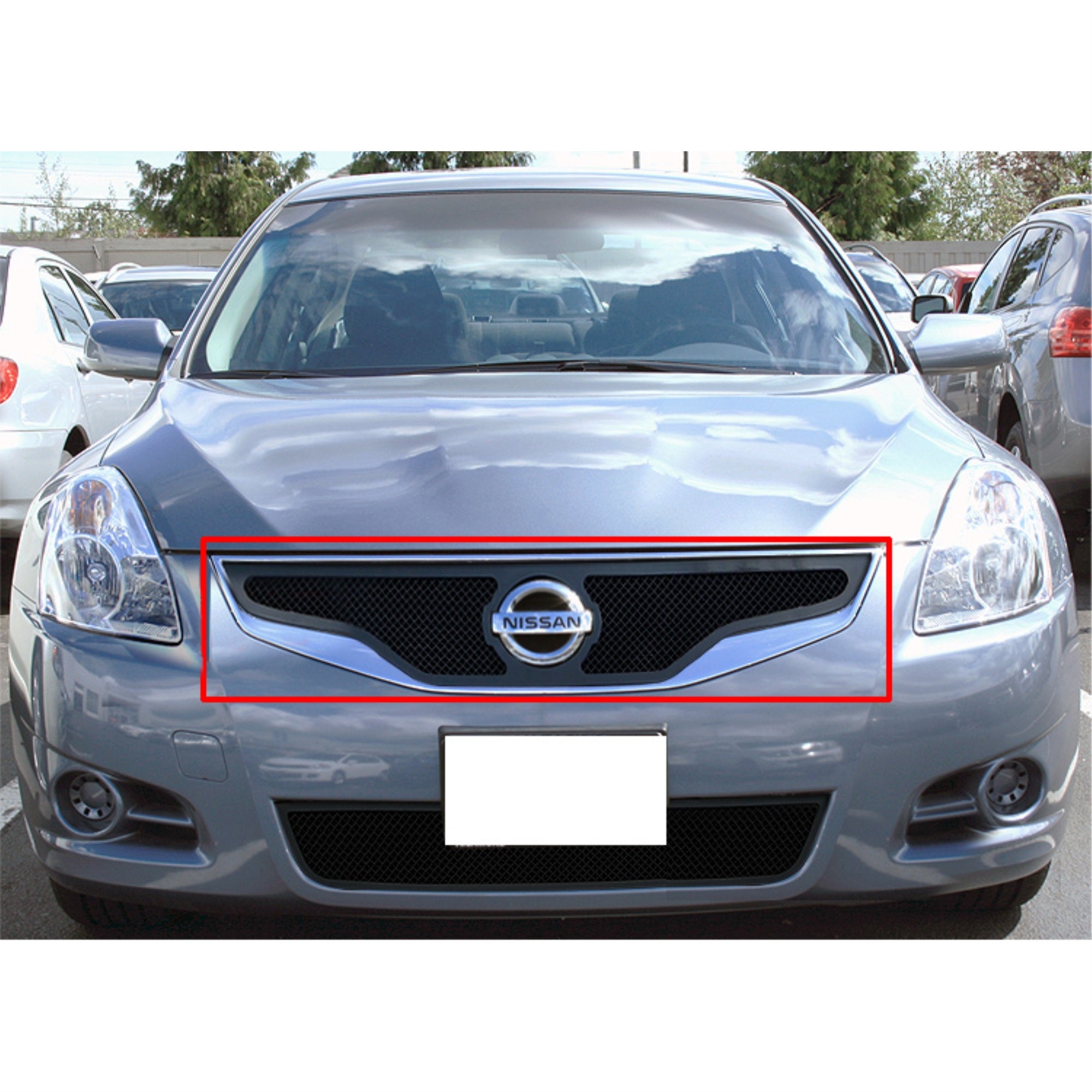 2010-2012 Nissan Altima Coupe Stainless Steel Black Powder Coated Finish 1.8 Mm Wire Mesh Black Wire Mesh Grille