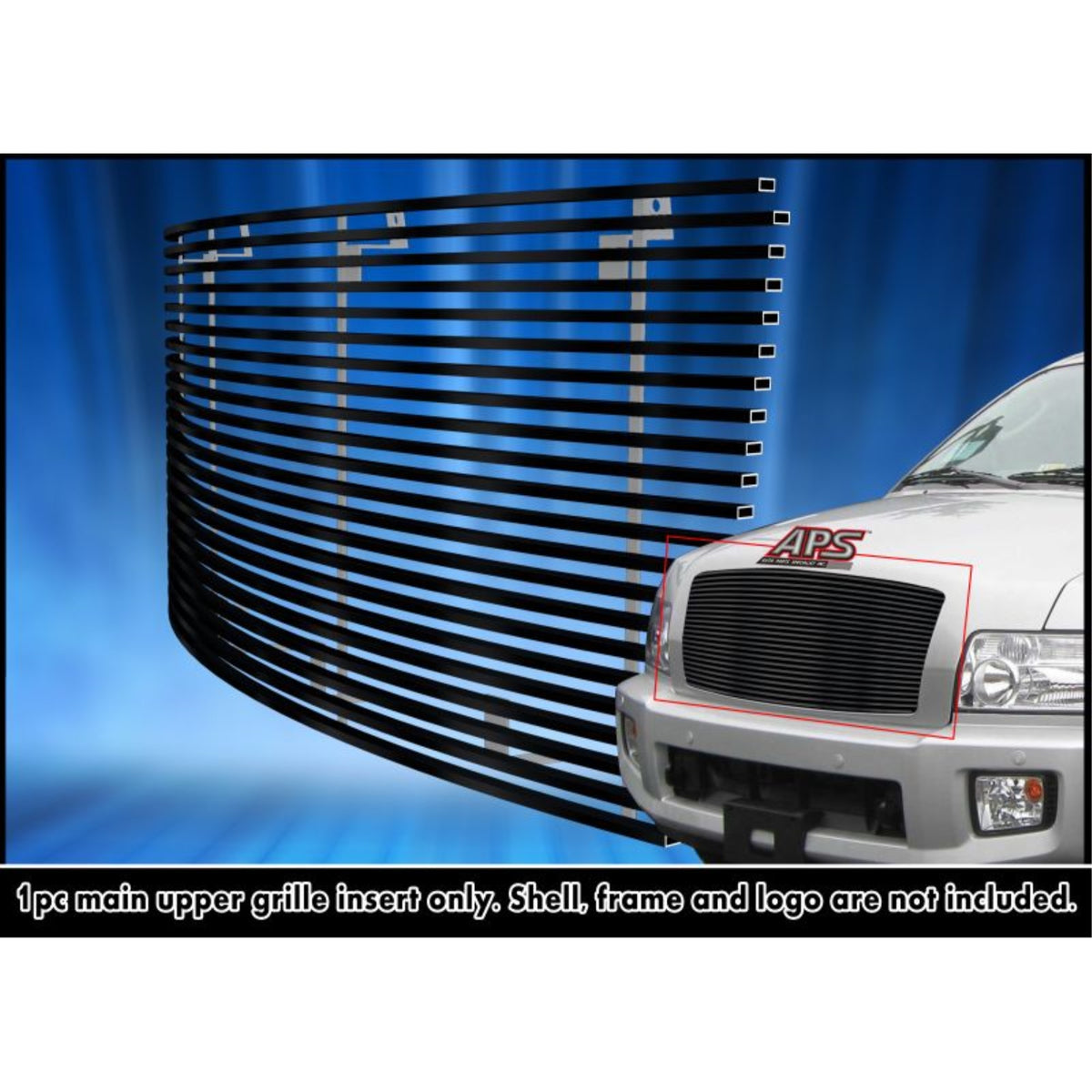 2004-2010 Infiniti Qx56 Stainless Steel Black Powder Coated Finish Horizontal Billet Black Stainless Steel Billet Grille