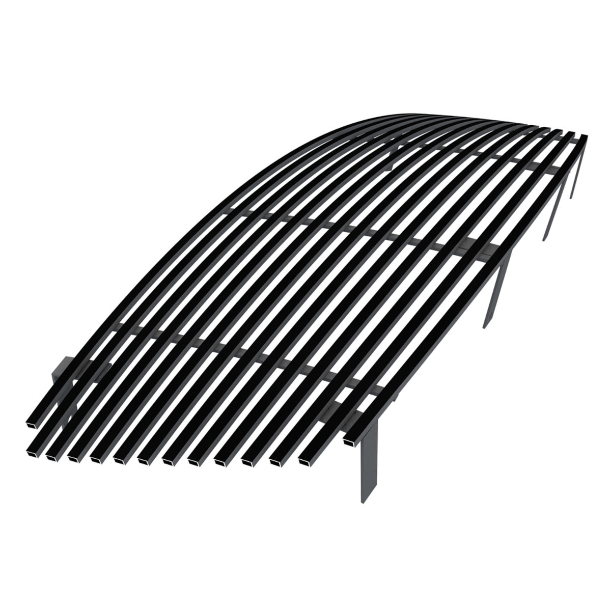 2003-2008 Infiniti Fx35  /2003-2008 Infiniti Fx45 8X6 Horizontal Billet Black Stainless Steel Billet Grille
