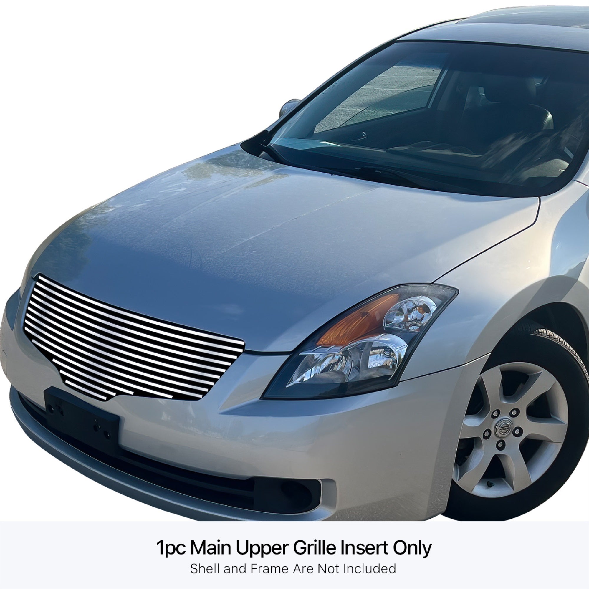 Stainless Steel Main Upper Stainless Steel Billet Grille 2007-2009  Altima Sedan