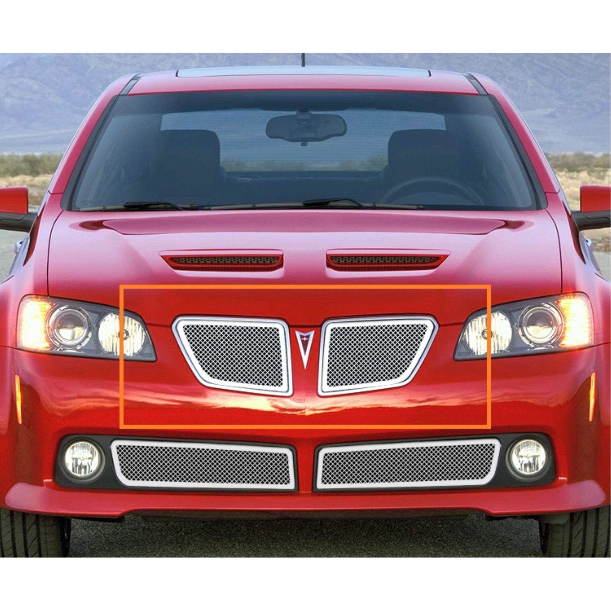 2008-2009 Pontiac G8 Stainless Steel Polished Finish 1.8 Mm Wire Mesh Mesh Grille