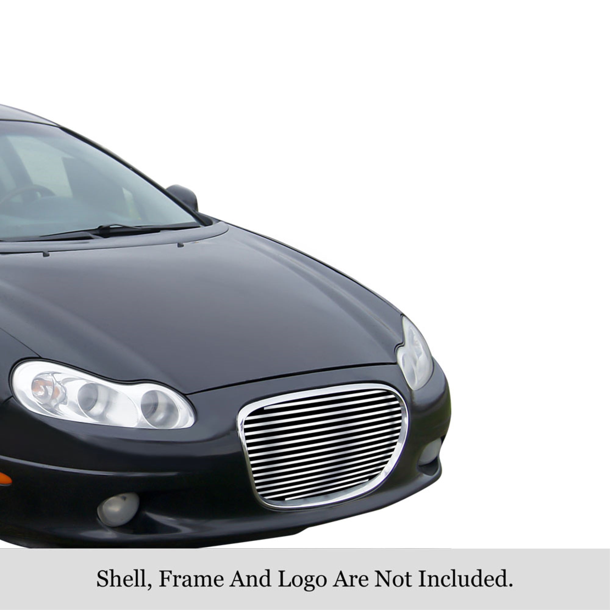 2002-2004 Chrysler Concorde Not For Limited Edition/1999-2001 Chrysler Lhs 304 Stainless Steel Polished Finish 8X6 Horizontal Billet Stainless Steel Billet Grille