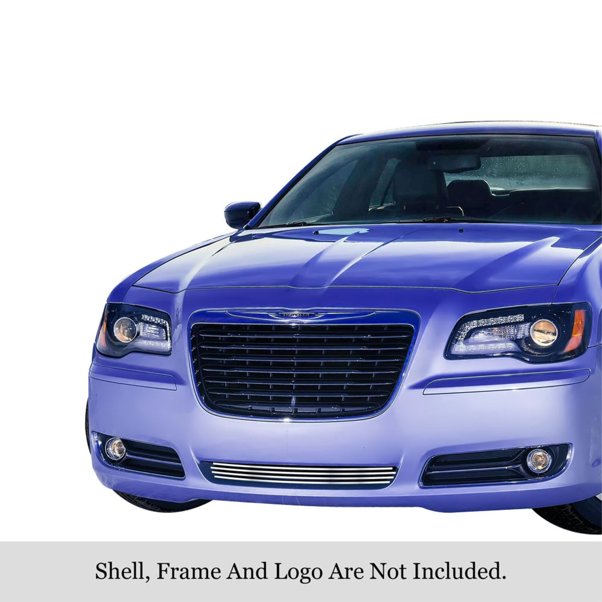 2011-2014 Chrysler 300 (Not For Srt8 And John Varvatos Limited Edition)/2011-2014 Chrysler 300C (Not For Srt8 And John Varvatos Limited Edition) 304 Stainless Steel Polished Finish 8X6 Horizontal Billet Stainless Steel Billet Grille
