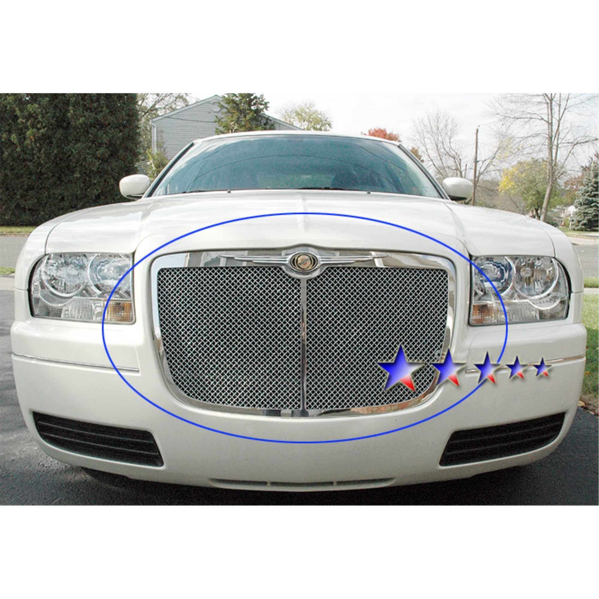2005-2010 Chrysler 300 /2005-2010 Chrysler 300C Stainless Steel Polished Finish 1.8 Mm Wire Mesh Mesh Grille