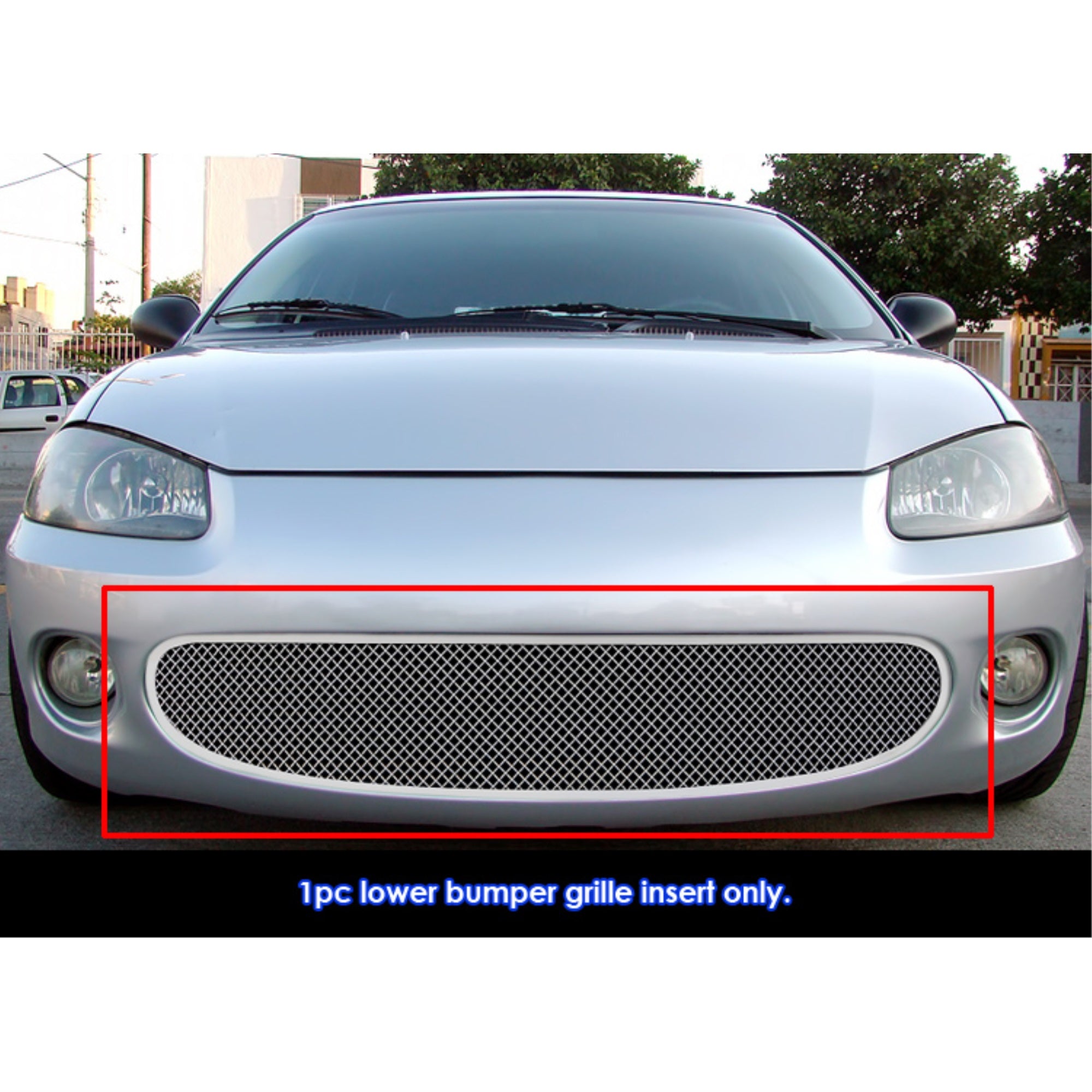 2001-2003 Chrysler Sebring Sedan Only Stainless Steel Polished Finish 1.8 Mm Wire Mesh Mesh Grille