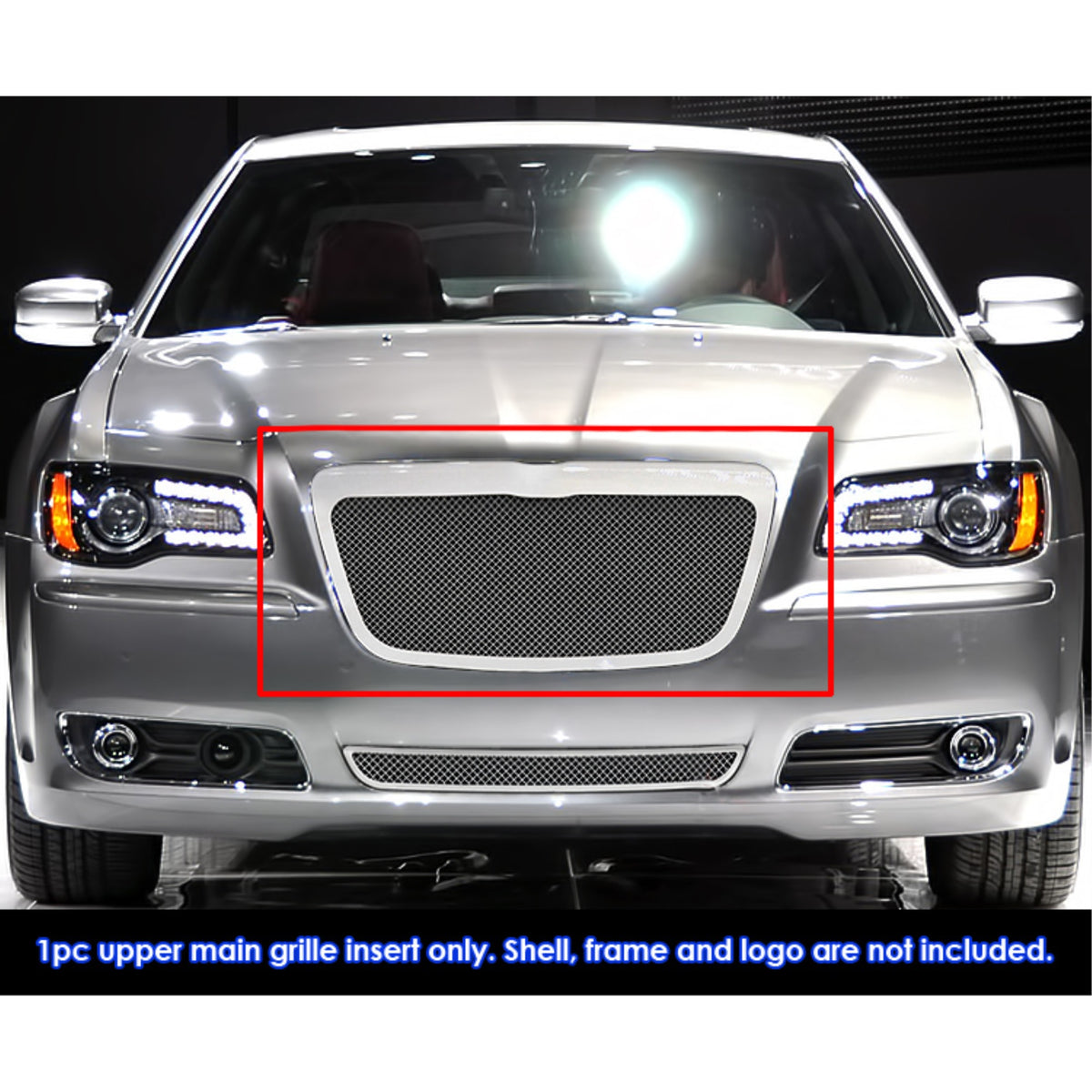 2011-2014 Chrysler 300 /2011-2014 Chrysler 300C Stainless Steel Polished Finish 1.8 Mm Wire Mesh Mesh Grille