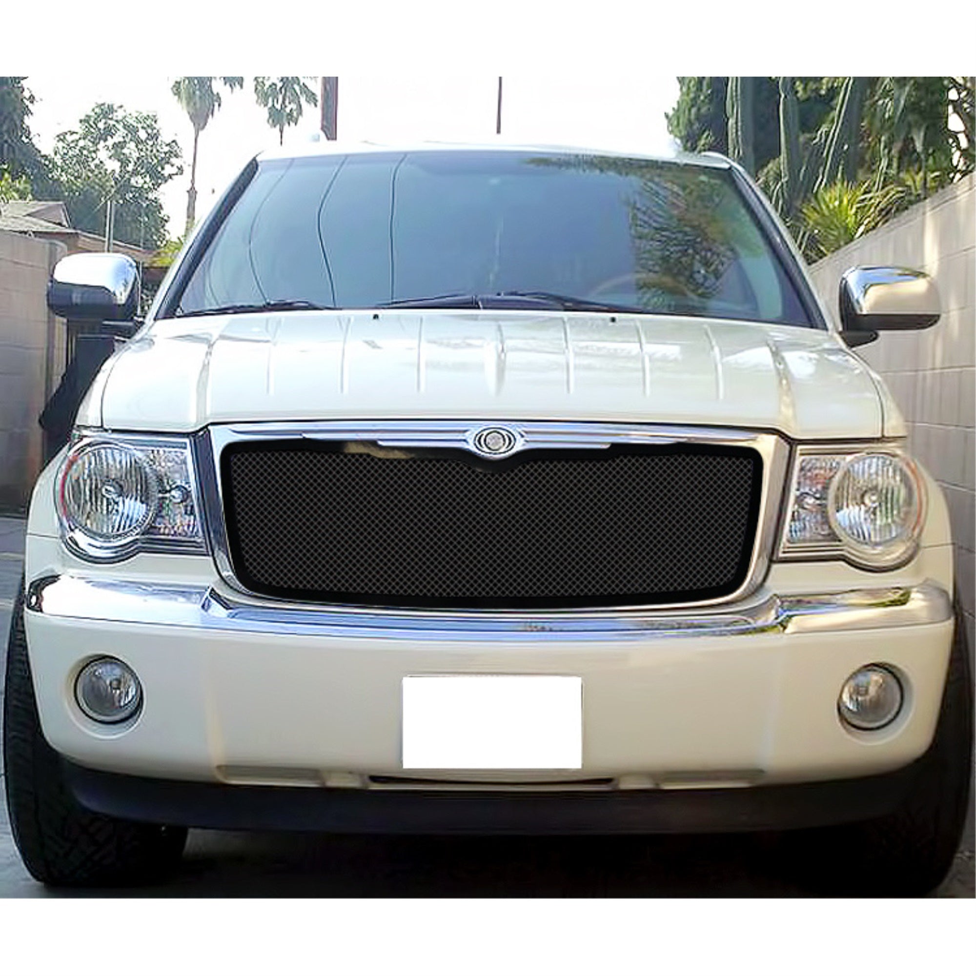 2007-2009 Chrysler Aspen Stainless Steel Black Powder Coated Finish 1.8 Mm Wire Mesh Black Wire Mesh Grille