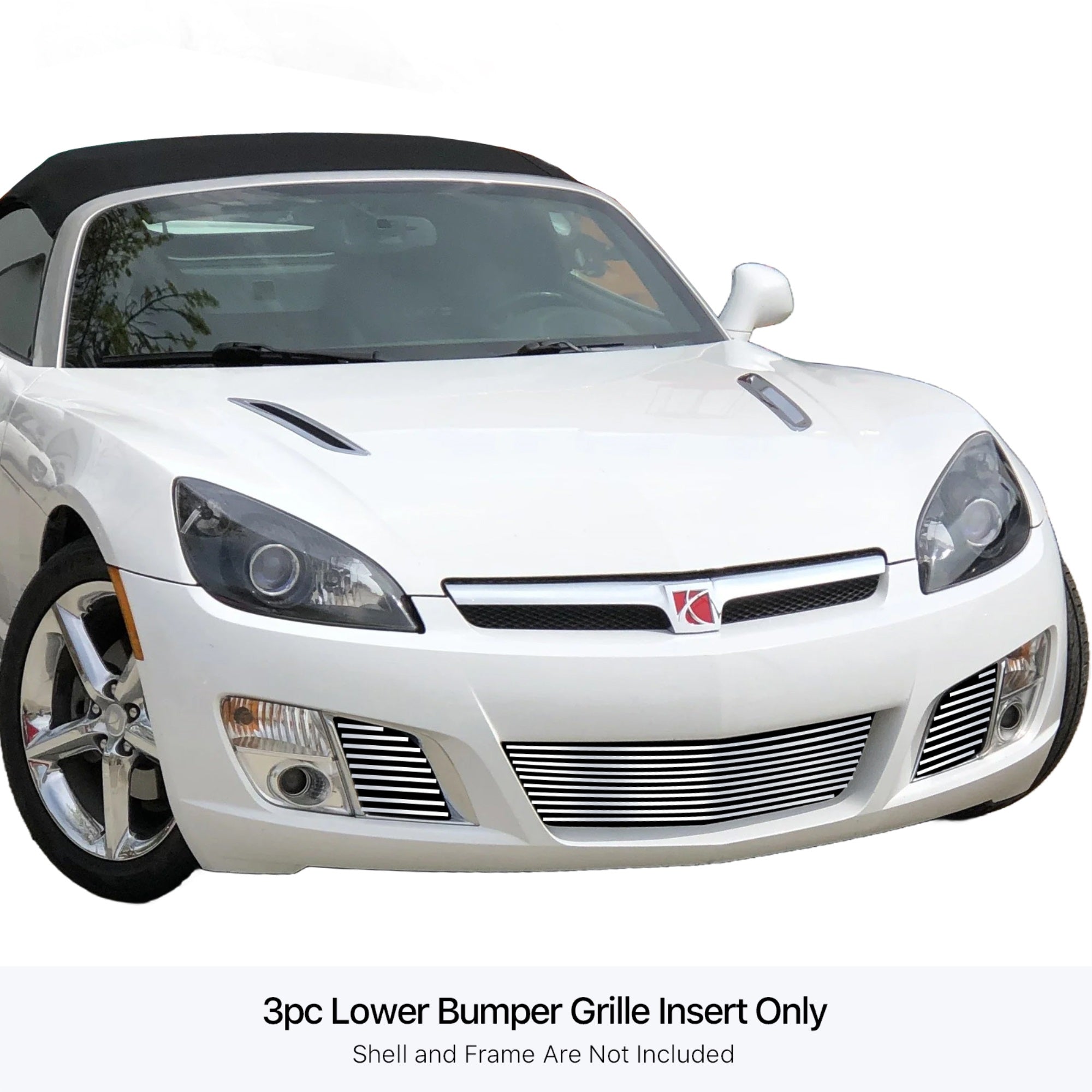 Stainless Steel Lower Bumper Stainless Steel Billet Grille 2007-2009 Saturn Sky Red Line