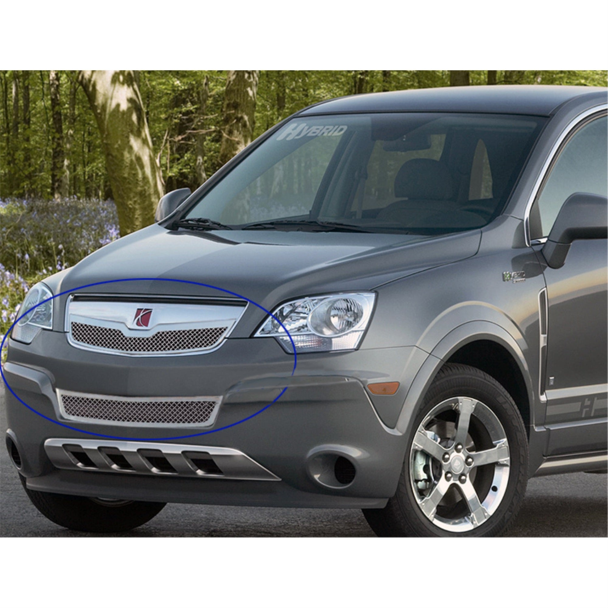 2008-2010 Saturn Vue Stainless Steel Polished Finish 1.8 Mm Wire Mesh Mesh Grille