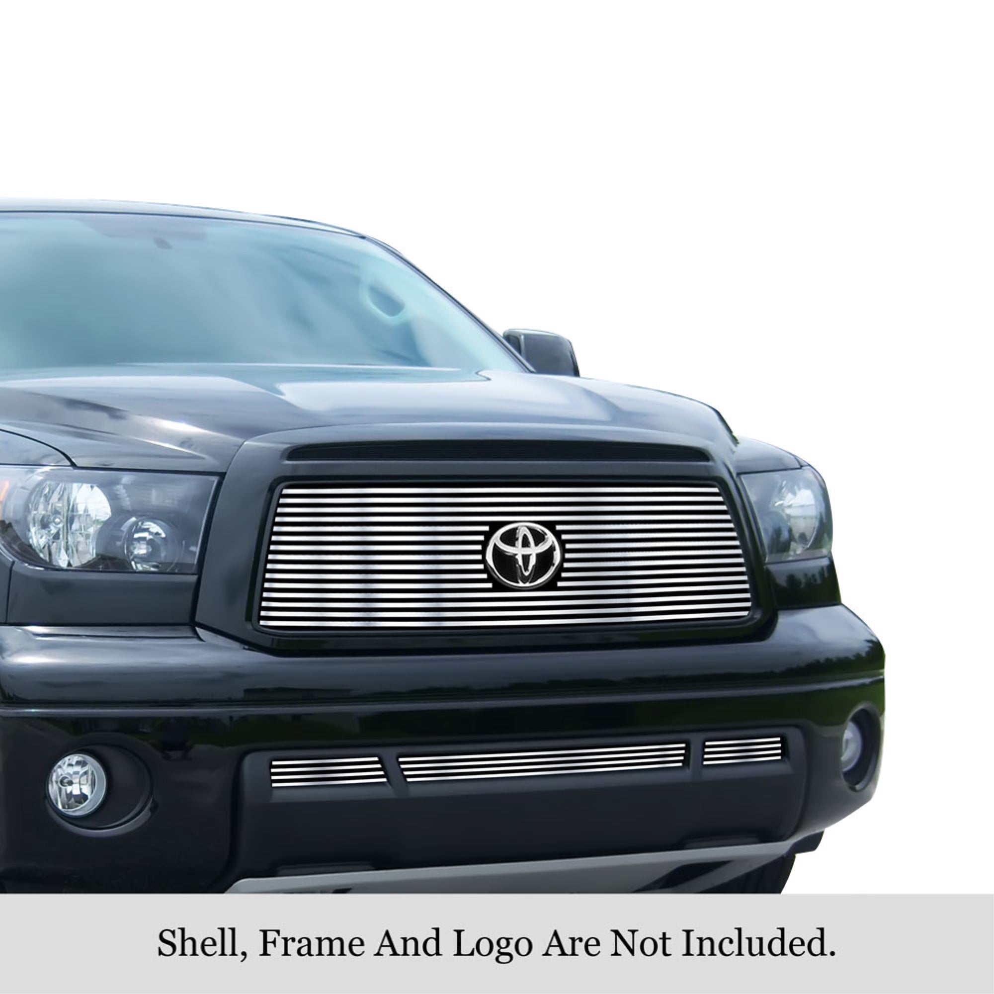 2010-2013 Toyota Tundra 304 Stainless Steel Polished Finish 8X6 Horizontal Billet Stainless Steel Billet Grille