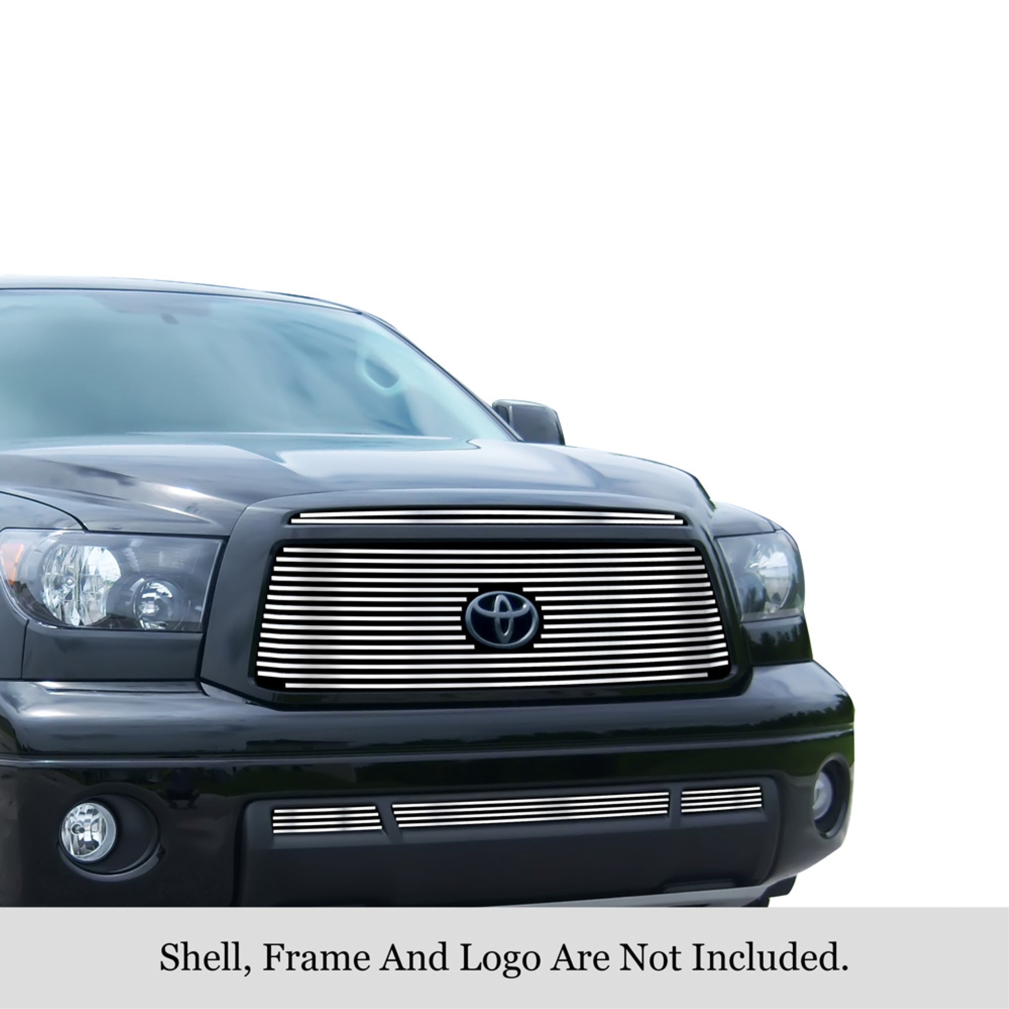 2010-2013 Toyota Tundra 304 Stainless Steel Polished Finish 8X6 Horizontal Billet Stainless Steel Billet Grille