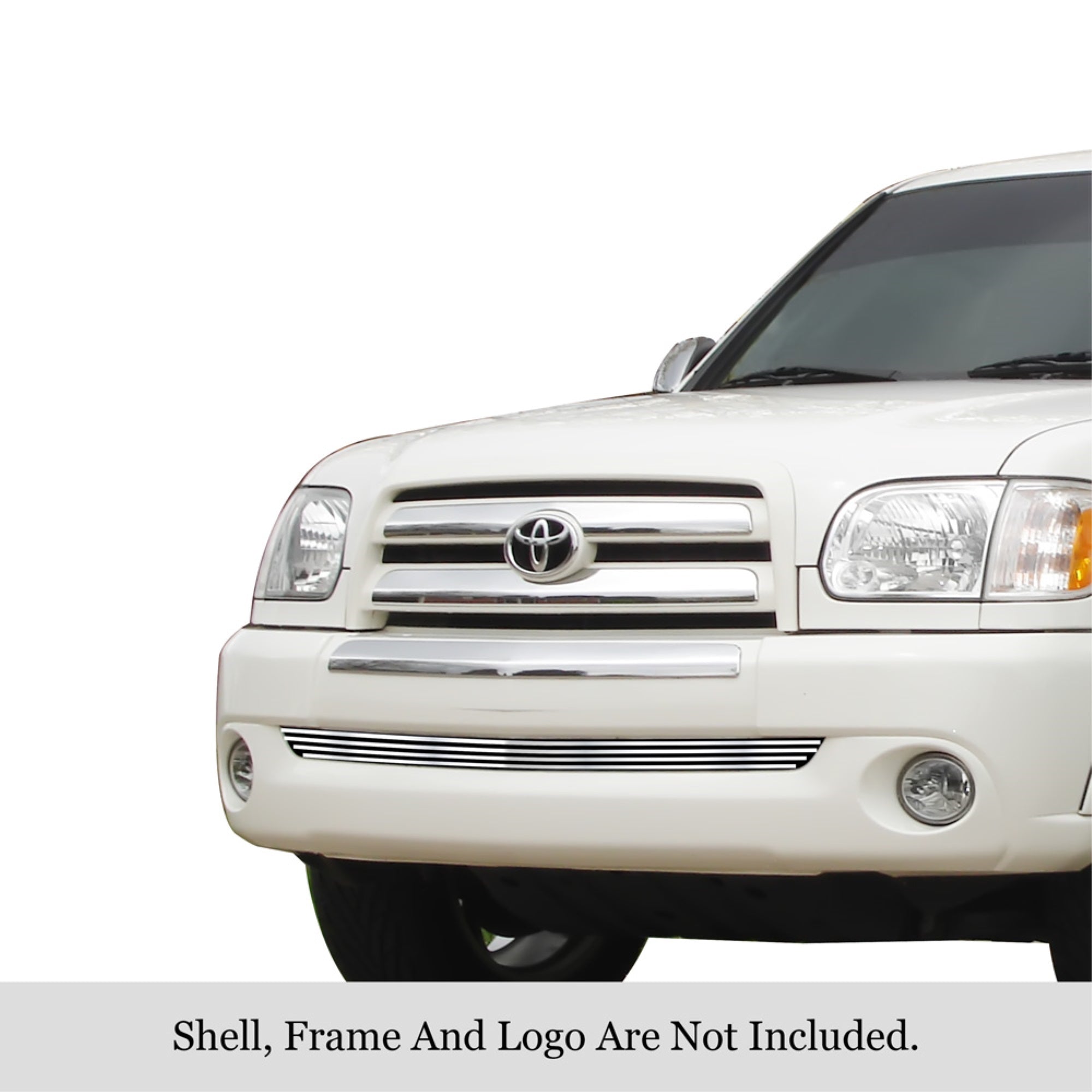 2003-2006 Toyota Tundra 304 Stainless Steel Polished Finish 8X6 Horizontal Billet Stainless Steel Billet Grille