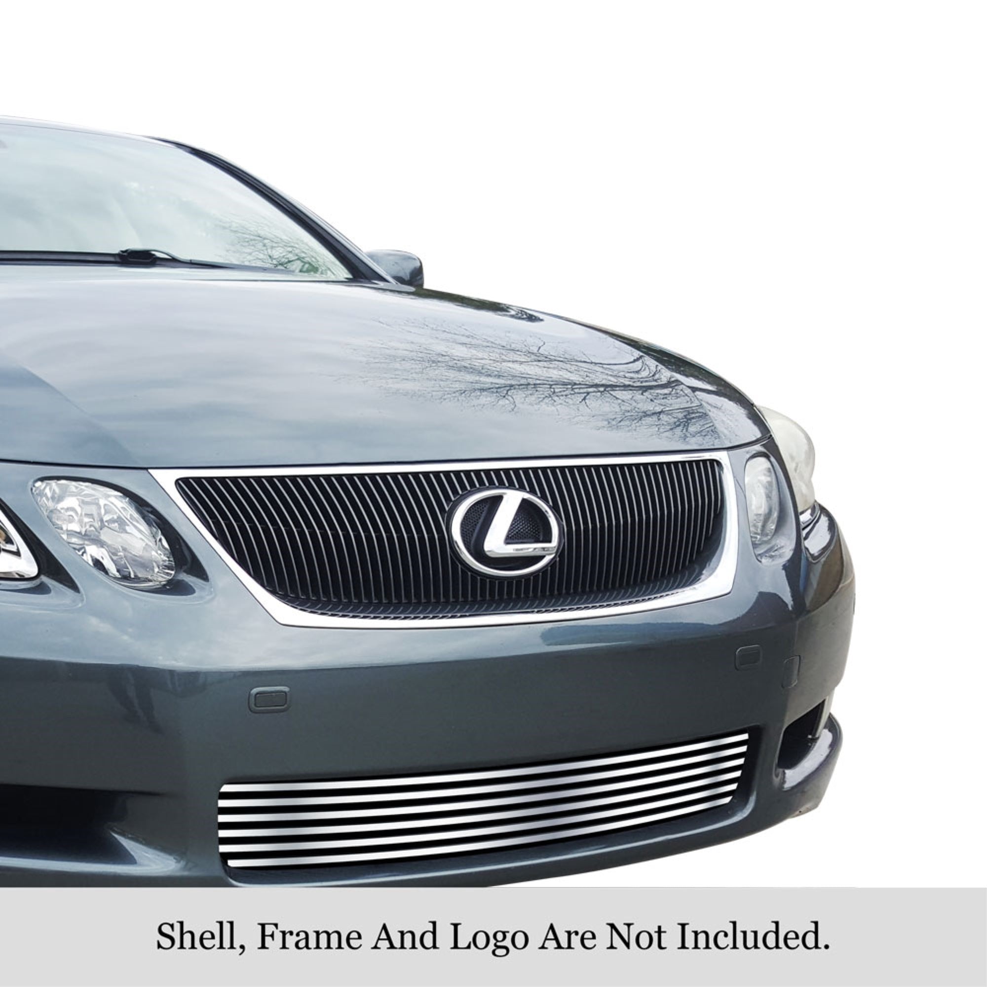 2005-2007 Lexus Gs 300 /2005-2007 Lexus Gs 350 /2005-2007 Lexus Gs 430 /2005-2007 Lexus Gs 450H 304 Stainless Steel Polished Finish 8X6 Horizontal Billet Stainless Steel Billet Grille