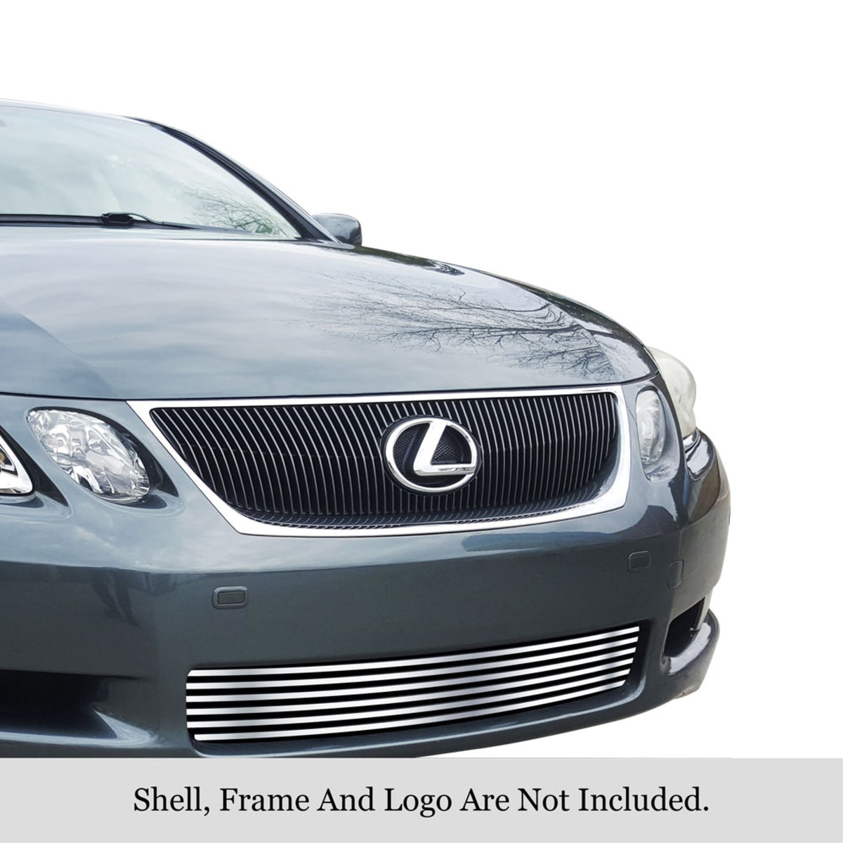 2005-2007 Lexus Gs 300 /2005-2007 Lexus Gs 350 /2005-2007 Lexus Gs 430 /2005-2007 Lexus Gs 450H 304 Stainless Steel Polished Finish 8X6 Horizontal Billet Stainless Steel Billet Grille
