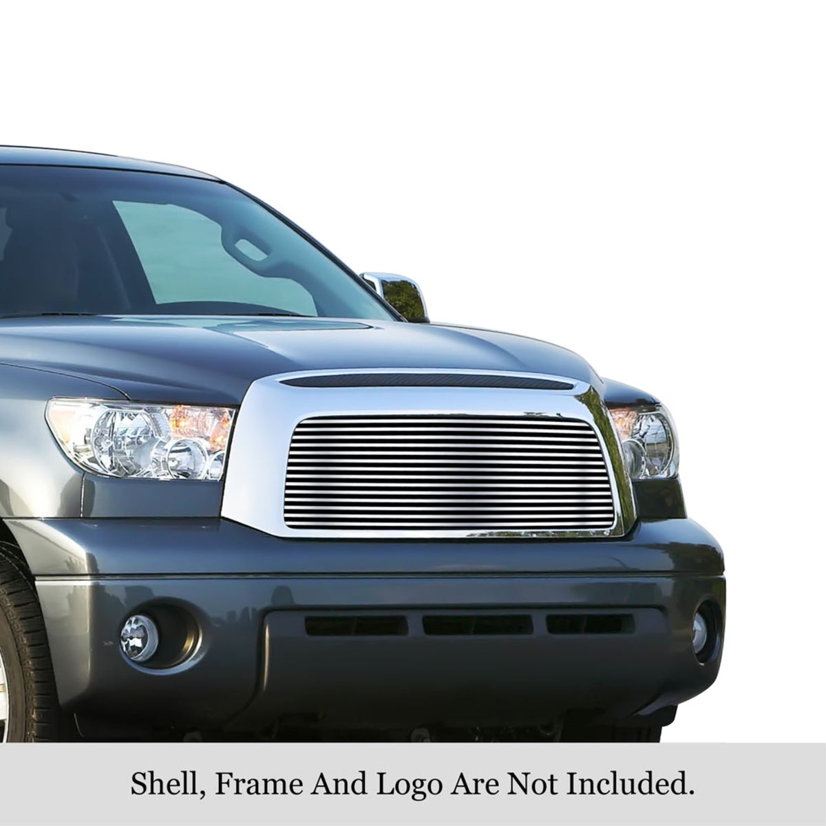2007-2009 Toyota Tundra Stainless Steel Polished Finish 8X6 Horizontal Billet Stainless Steel Billet Grille