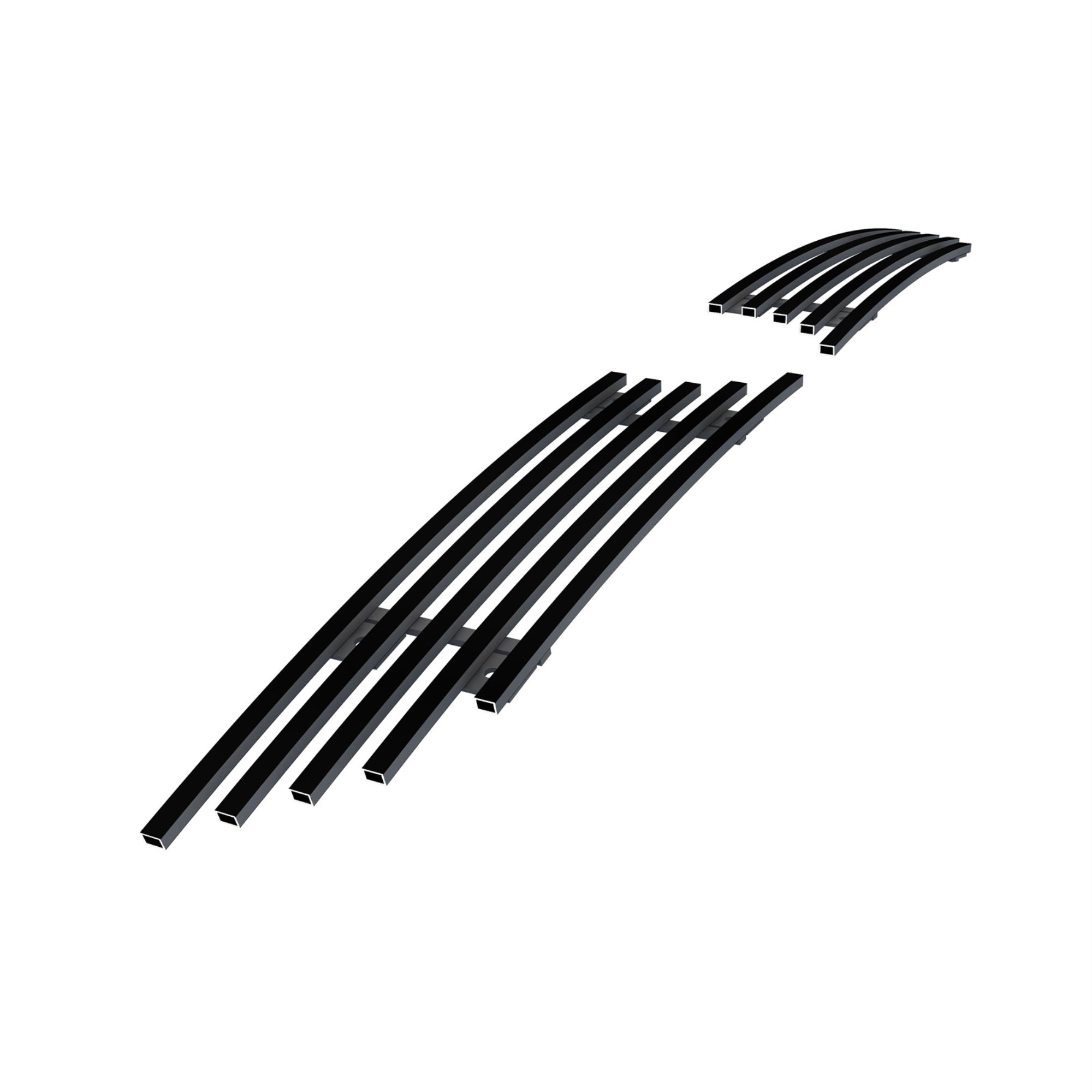 2020-2023 Toyota 4Runner Not For Limited Edition 8X6 HORIZONTAL BILLET Black Stainless Steel Billet Grille