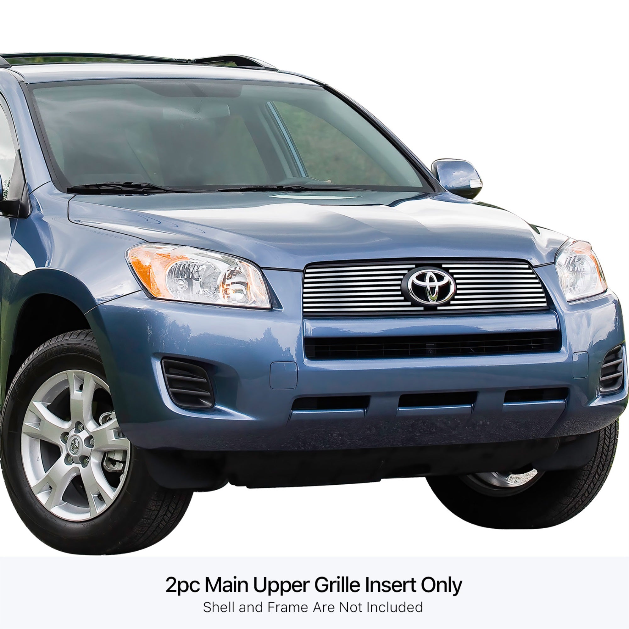 Stainless Steel Main Upper Stainless Steel Billet Grille 2009-2012 Toyota Rav4 Not For Limited