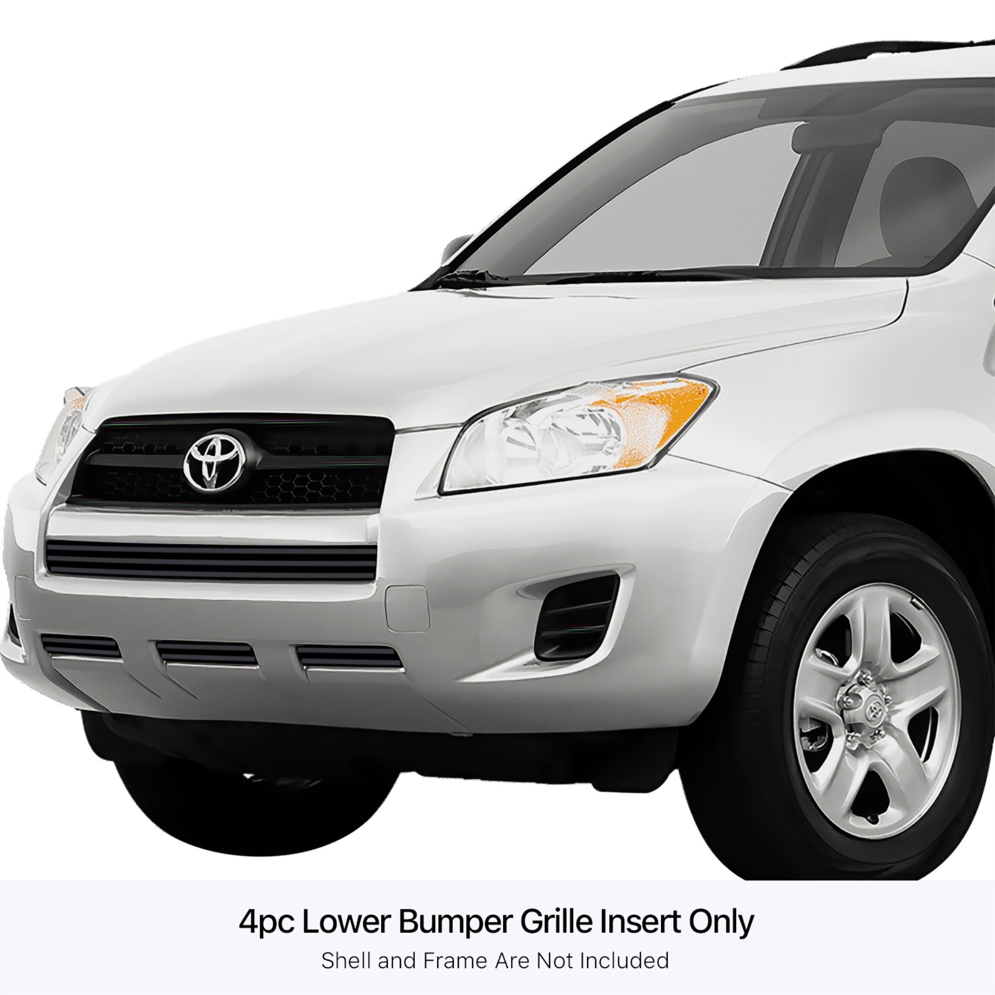 Stainless Steel Lower Bumper Black Stainless Steel Billet Grille 2009-2012 Toyota Rav4 Not For Limited