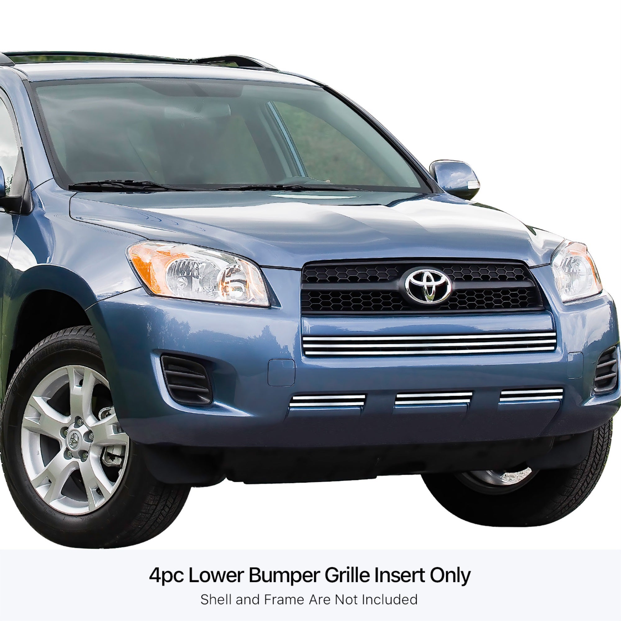 Stainless Steel Lower Bumper Stainless Steel Billet Grille 2009-2012 Toyota Rav4 Not For Limited