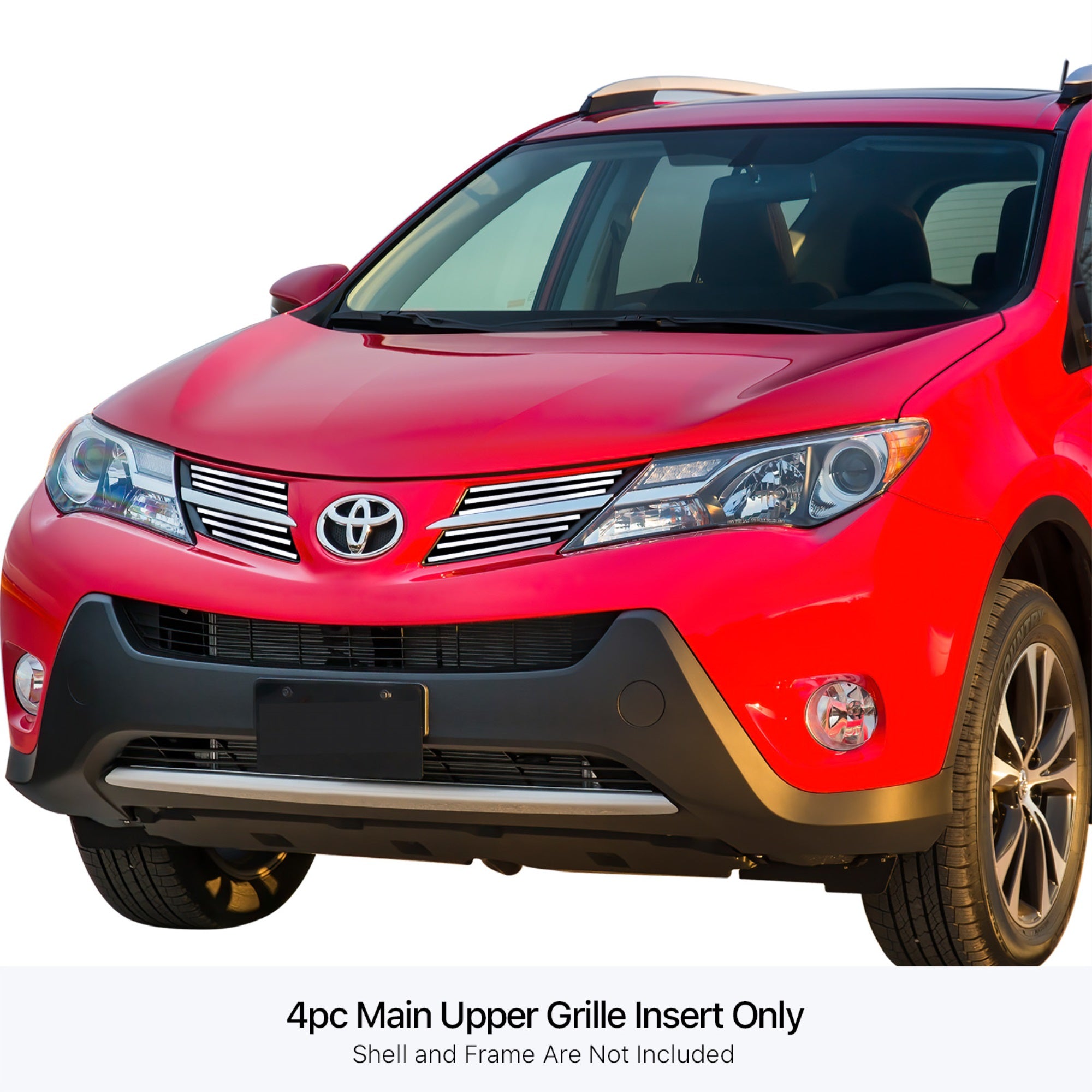 Stainless Steel Main Upper Stainless Steel Billet Grille 2013-2015 Toyota RAV4