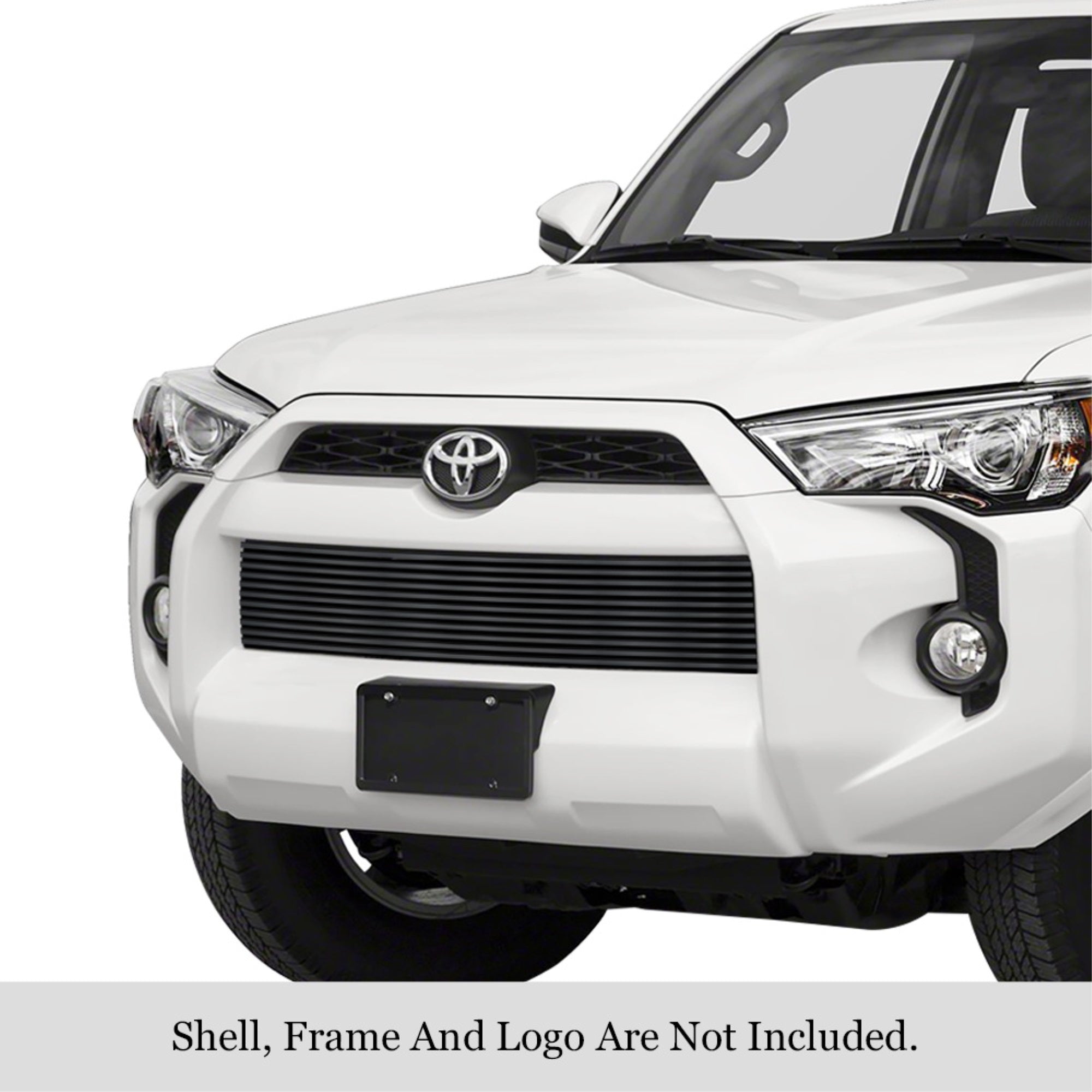 2014-2022 Toyota 4Runner Not For Limited Edition Stainless Steel Black Powder Coated Finish Horizontal Billet Black Stainless Steel Billet Grille