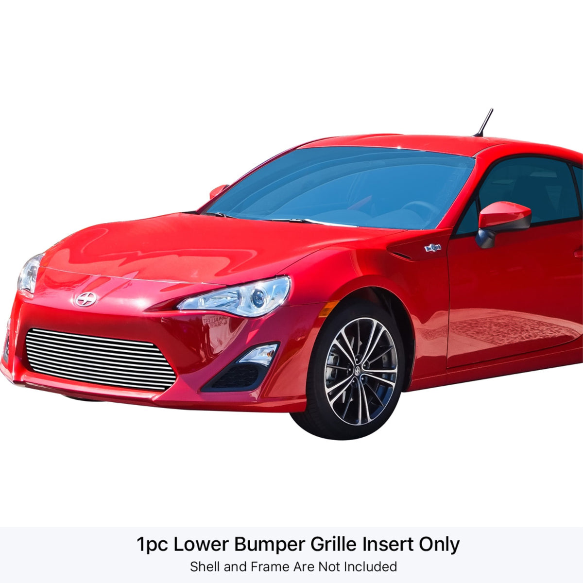 2013-2016 Scion Fr-S 304 Stainless Steel Polished Finish 8X6 Horizontal Billet Stainless Steel Billet Grille