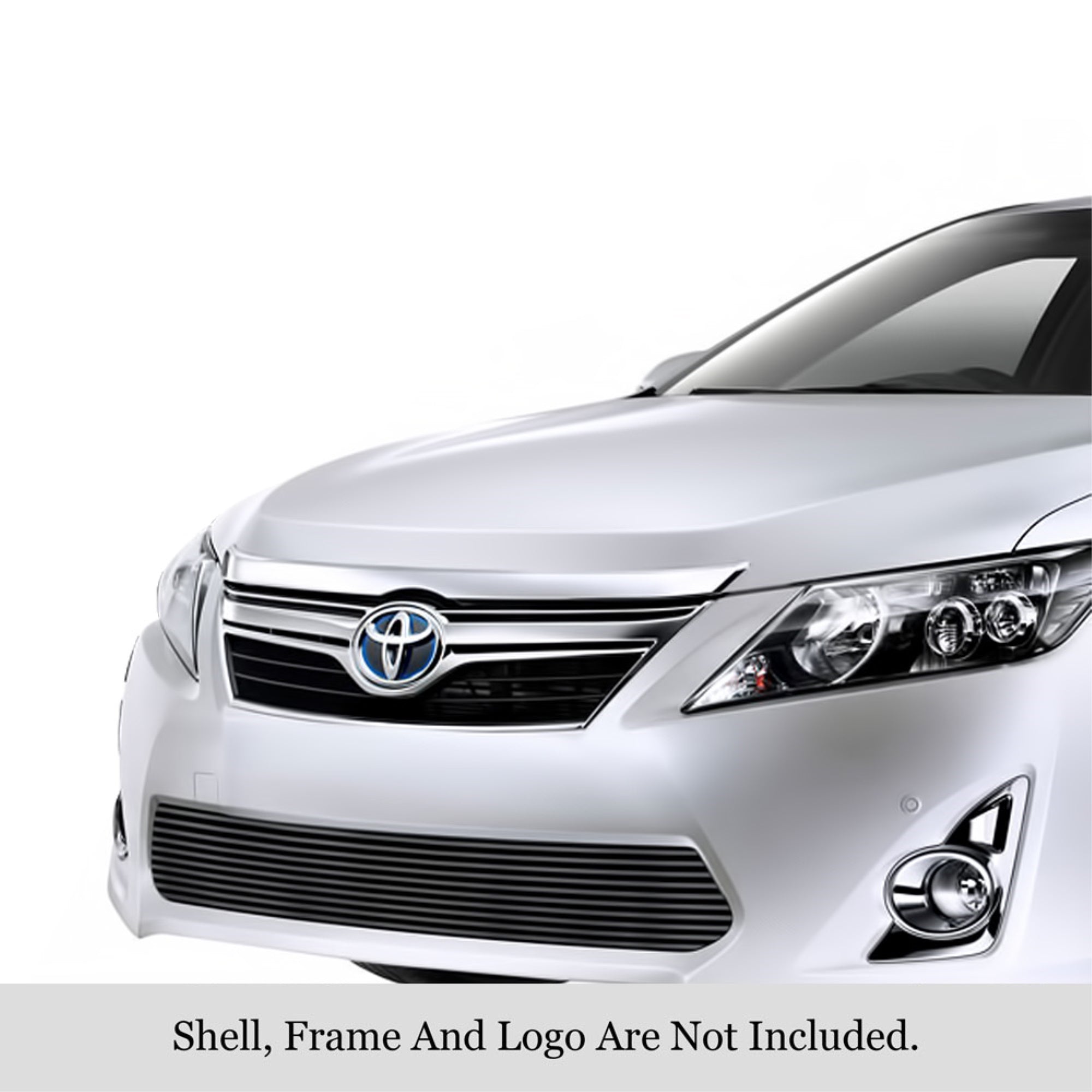 2012-2014 Toyota Camry Not For Se Stainless Steel Black Powder Coated Finish 8X6 Horizontal Billet Black Stainless Steel Billet Grille