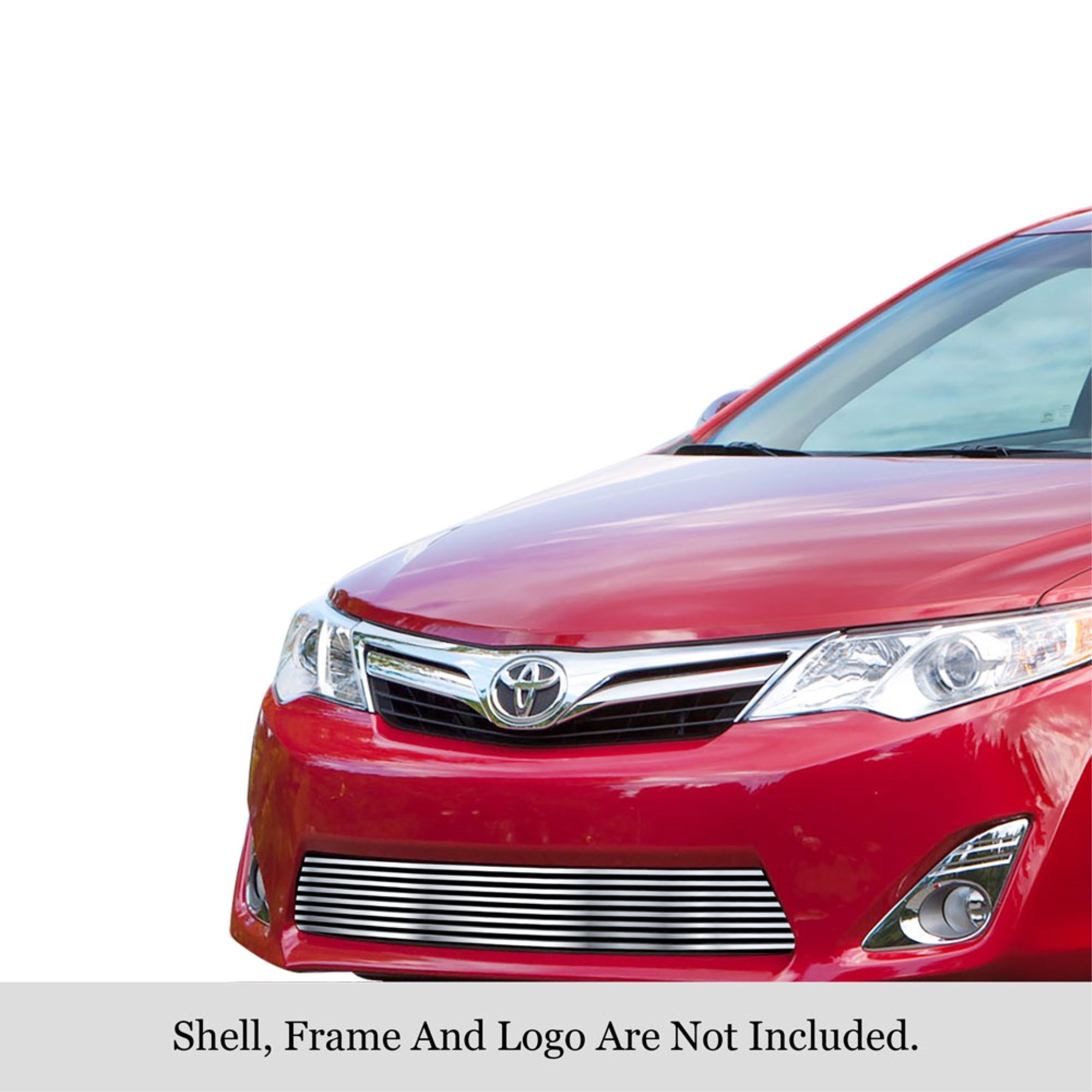 2012-2014 Toyota Camry Not For Se 304 Stainless Steel Polished Finish 8X6 Horizontal Billet Stainless Steel Billet Grille