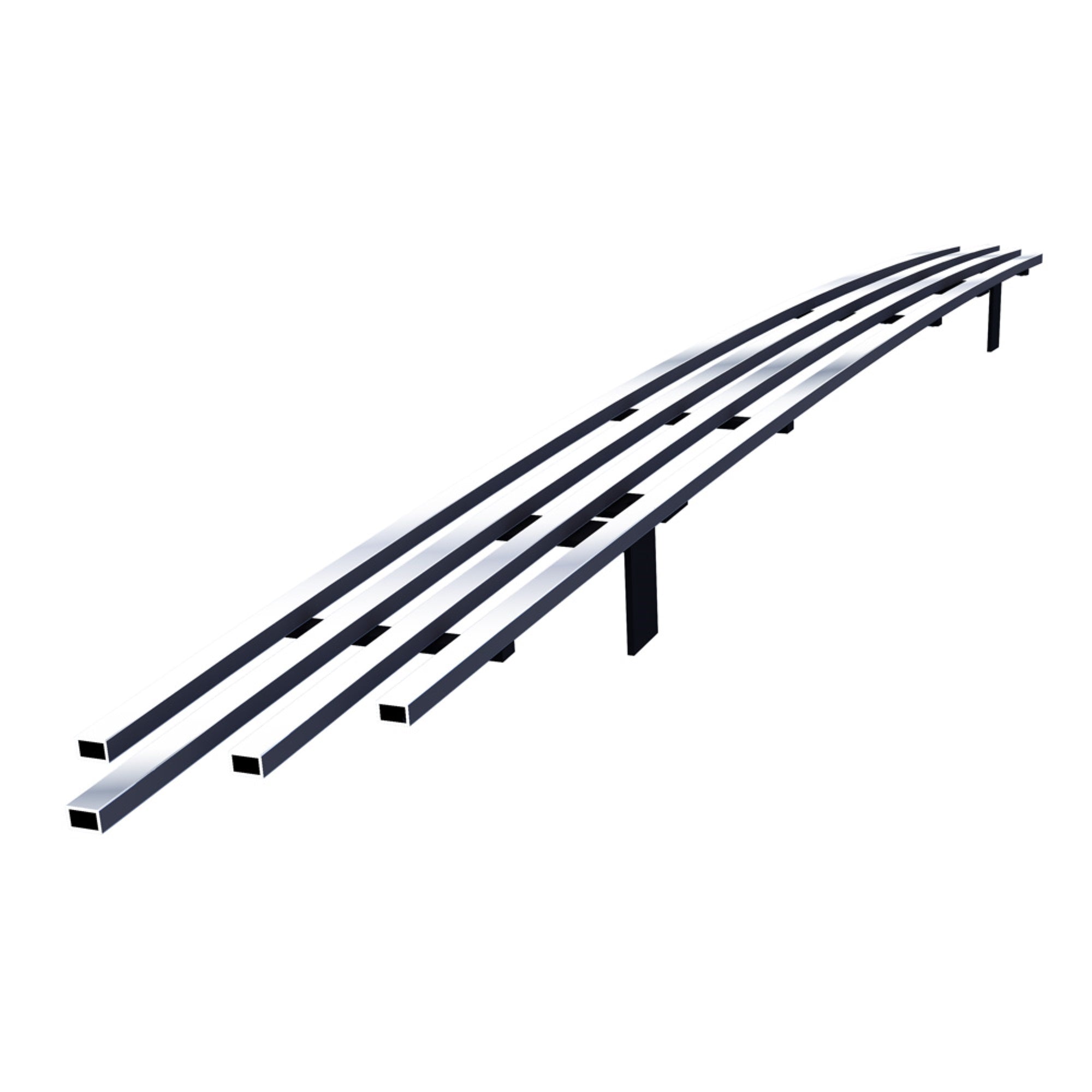 2012-2015 Toyota   Tacoma (Not For X-Runner) 8X6 HORIZONTAL BILLET Stainless Steel Billet Grille