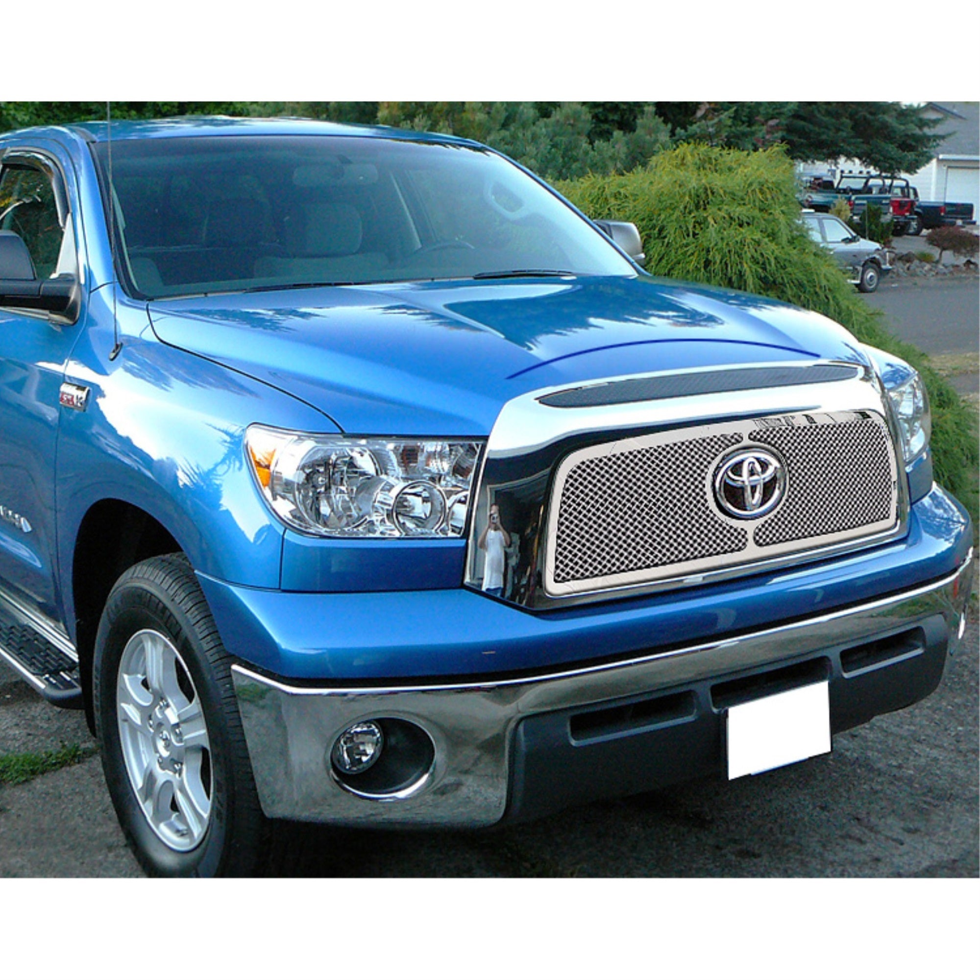 2007-2009 Toyota Tundra With Logo Show Stainless Steel Polished Finish 1.8 Mm Wire Mesh Mesh Grille