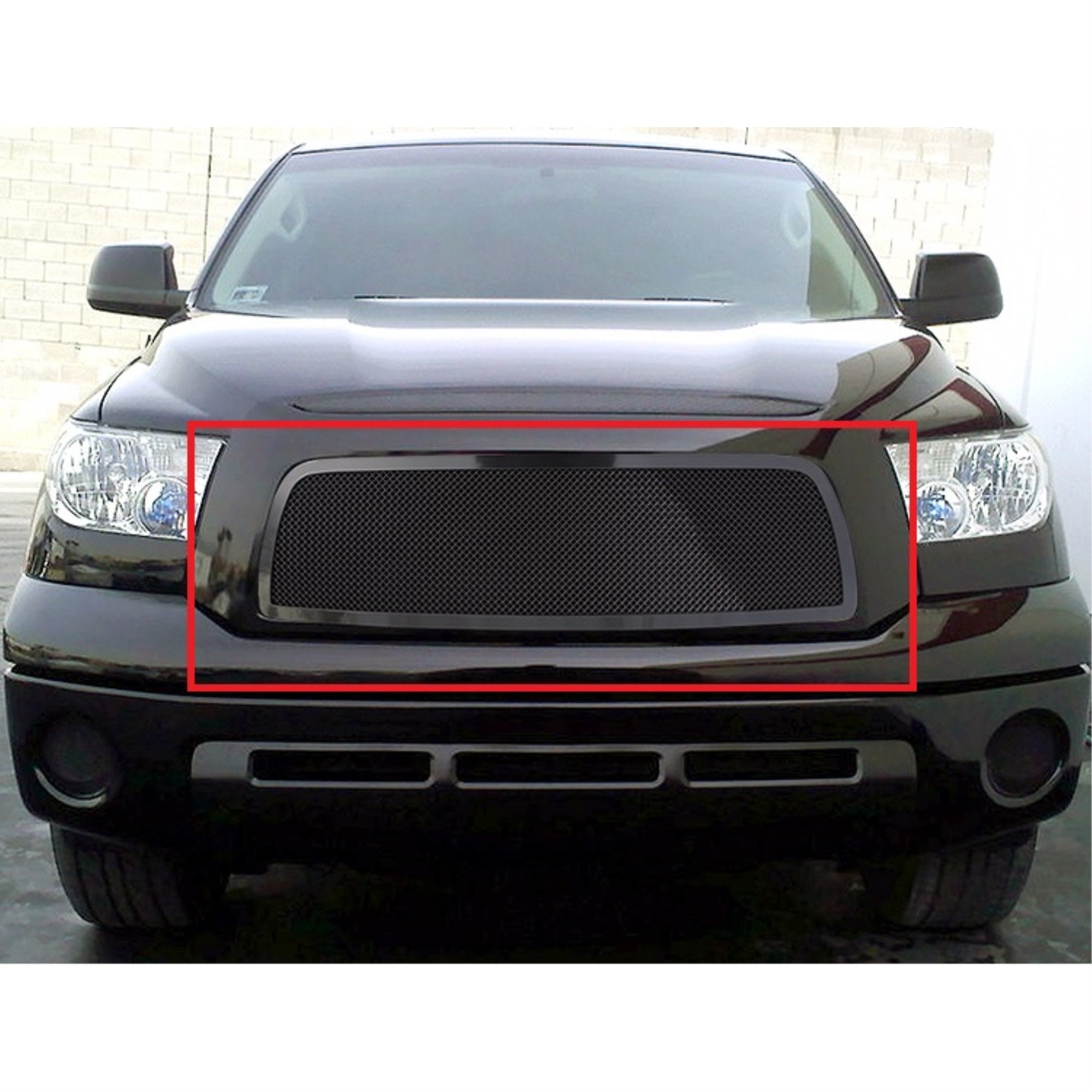 2007-2009 Toyota Tundra Stainless Steel Black Powder Coated Finish 1.8 Mm Wire Mesh Black Wire Mesh Grille