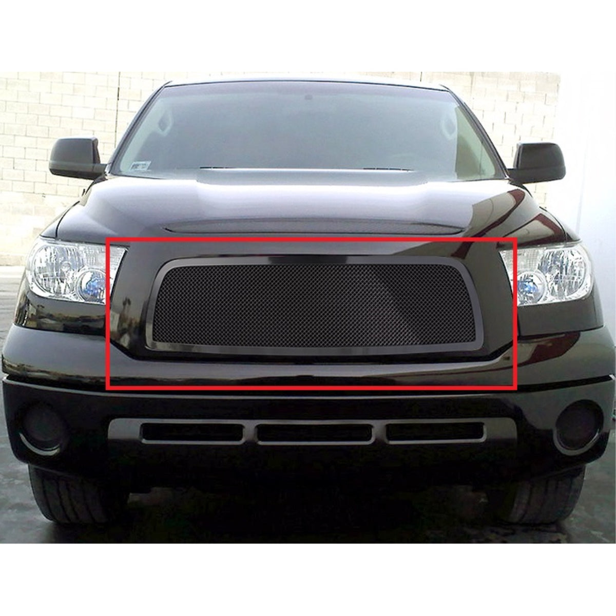 2007-2009 Toyota Tundra Stainless Steel Black Powder Coated Finish 1.8 Mm Wire Mesh Black Wire Mesh Grille