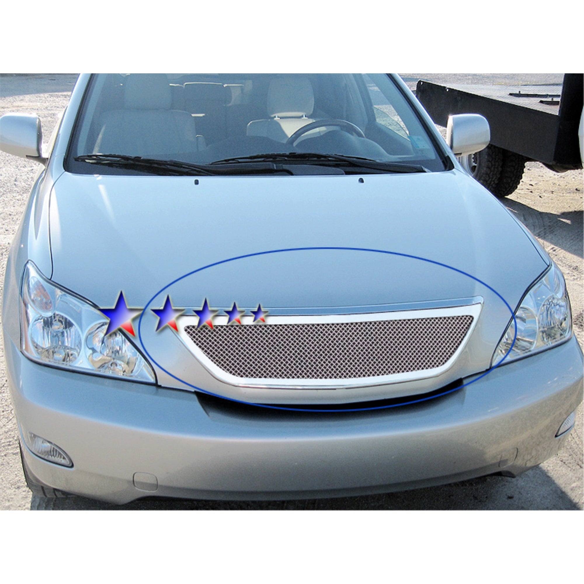 2004-2006 Lexus Rx330 Stainless Steel Polished Finish 1.8 Mm Wire Mesh Mesh Grille