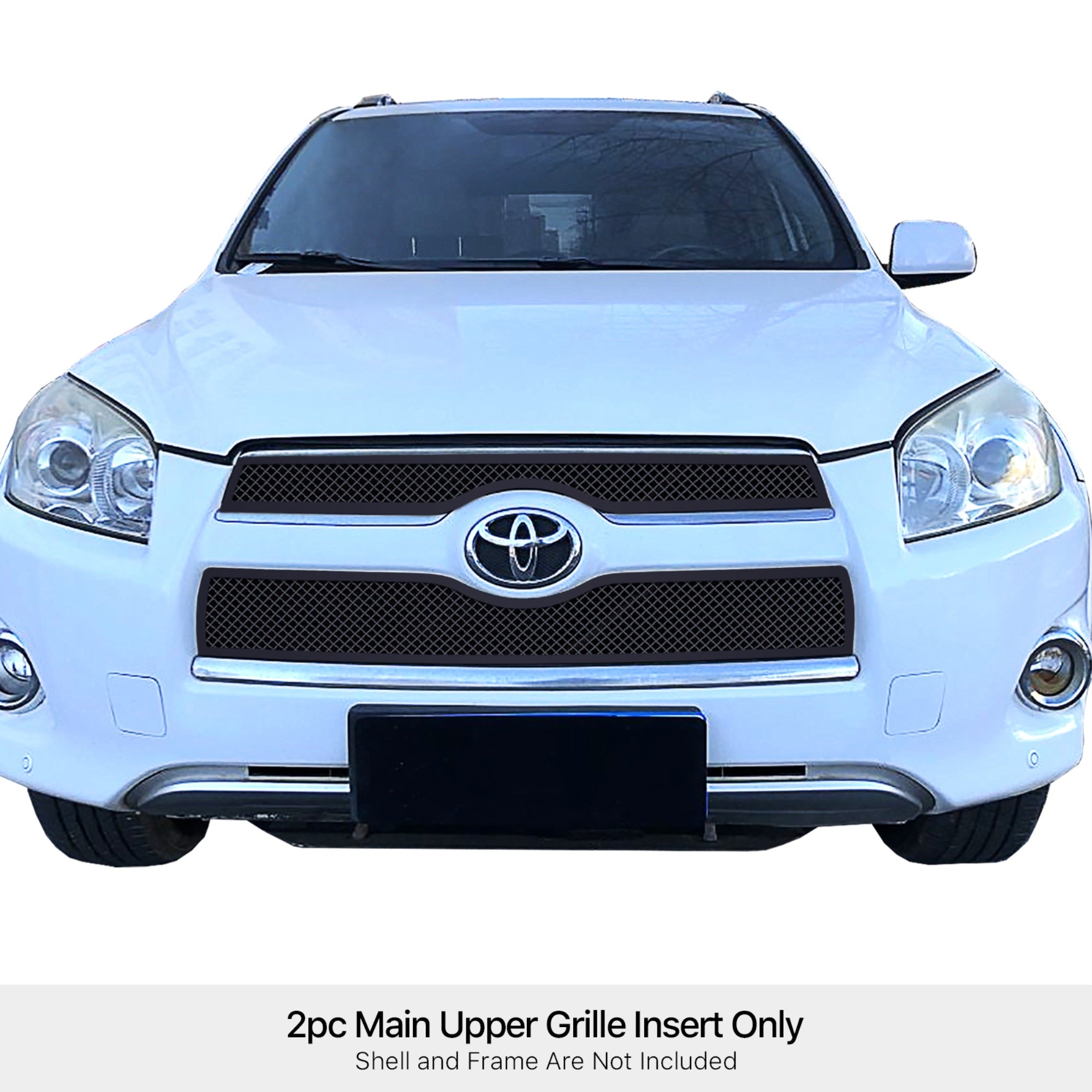 Stainless Steel Main Upper Black Wire Mesh Grille 2009-2012 Toyota RAV4 Limited
