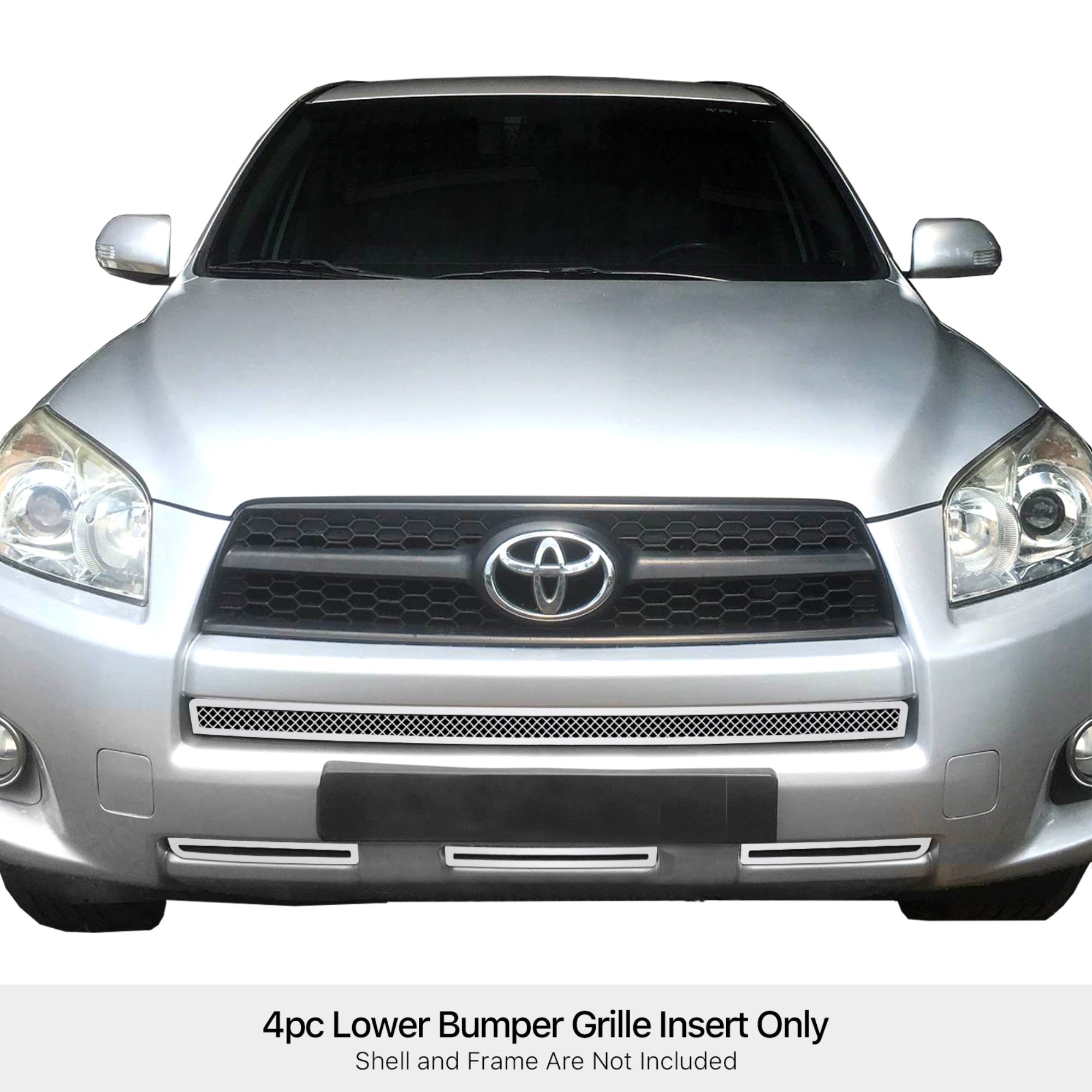 Stainless Steel Lower Bumper Mesh Grille 2009-2012 Toyota RAV4 Not for Limited