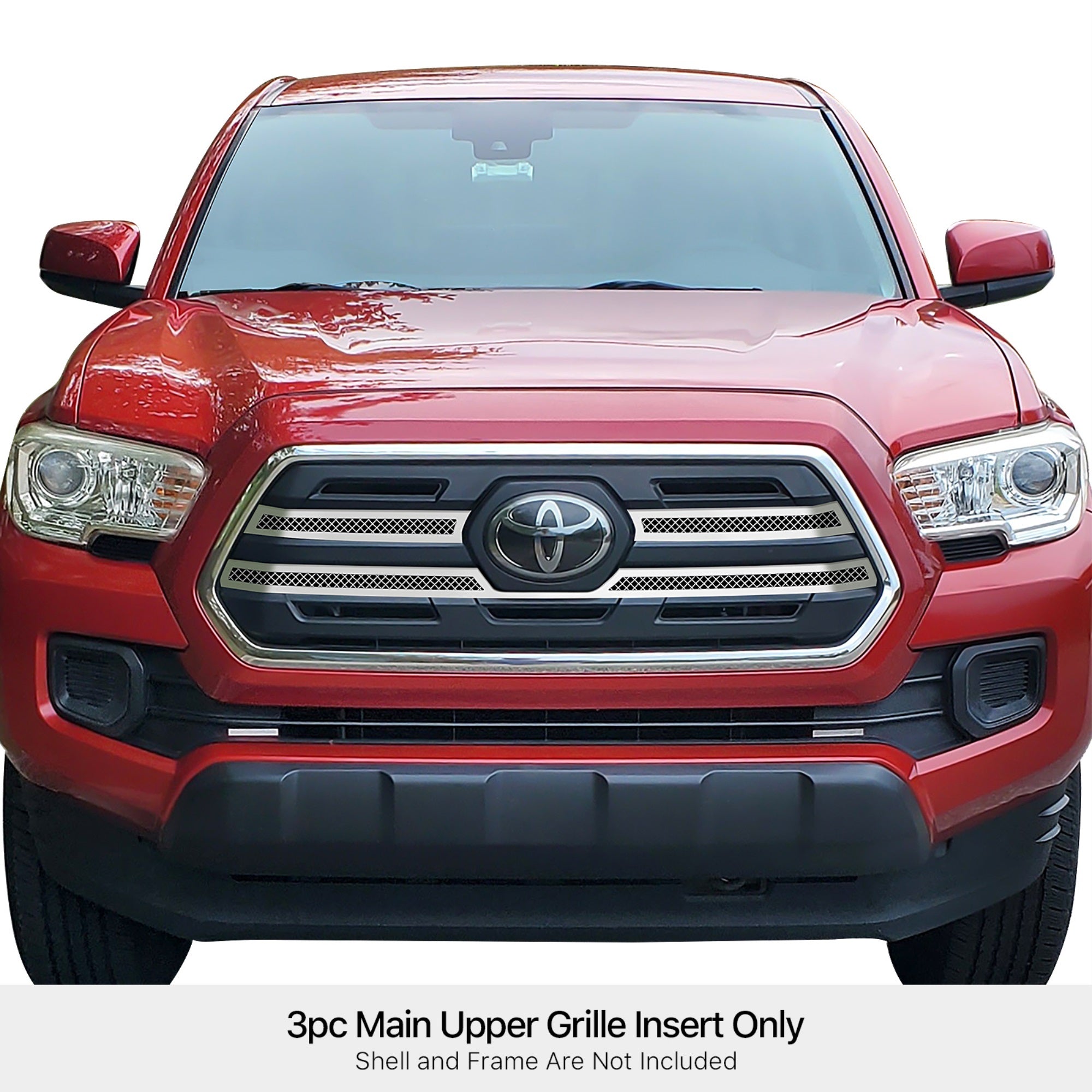 Stainless Steel Main Upper Mesh Grille 2016-2019 Toyota Tacoma SR/ 2016-2019 Toyota Tacoma SR5