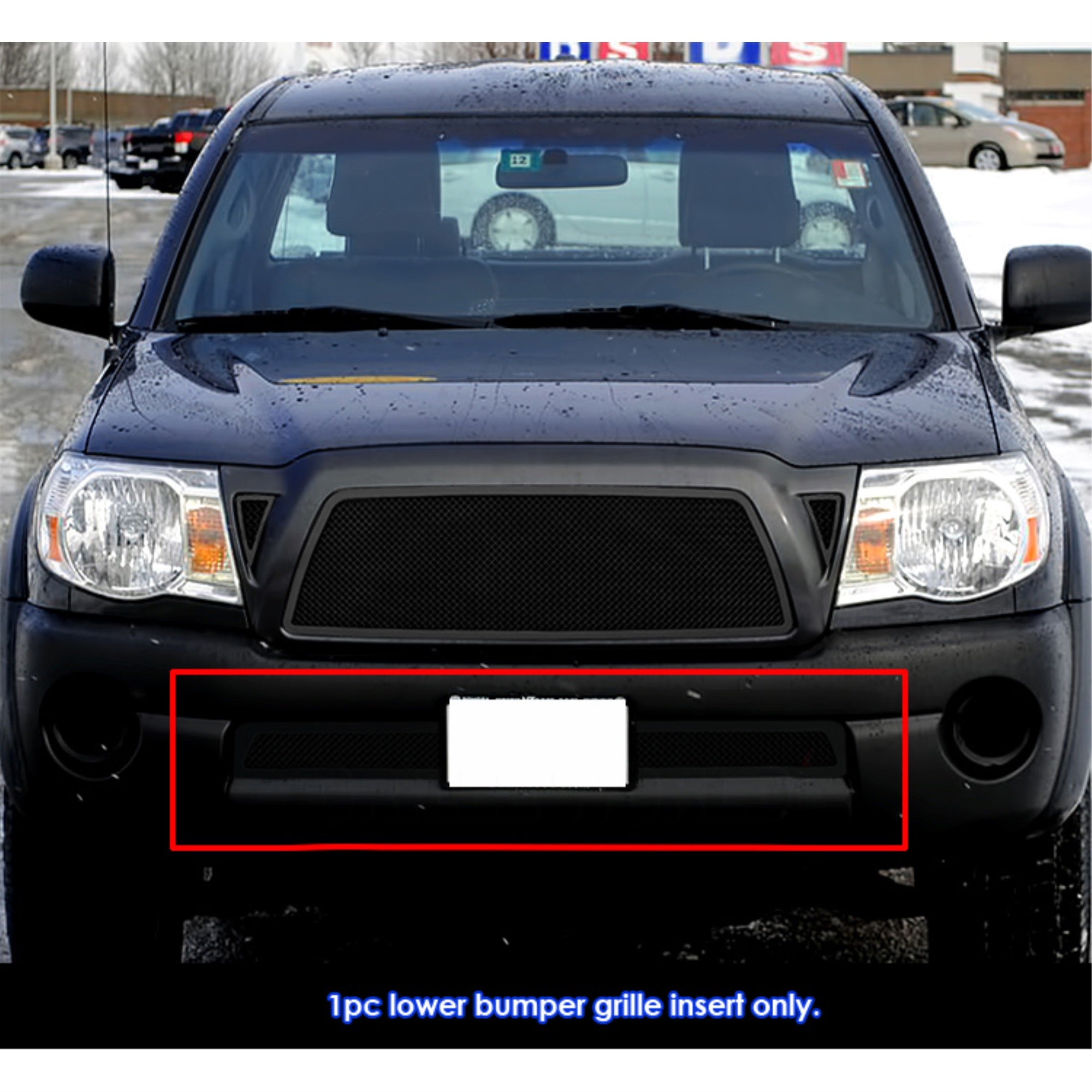 2005-2011 Toyota Tacoma Stainless Steel Black Powder Coated Finish 1.8 Mm Wire Mesh Black Wire Mesh Grille