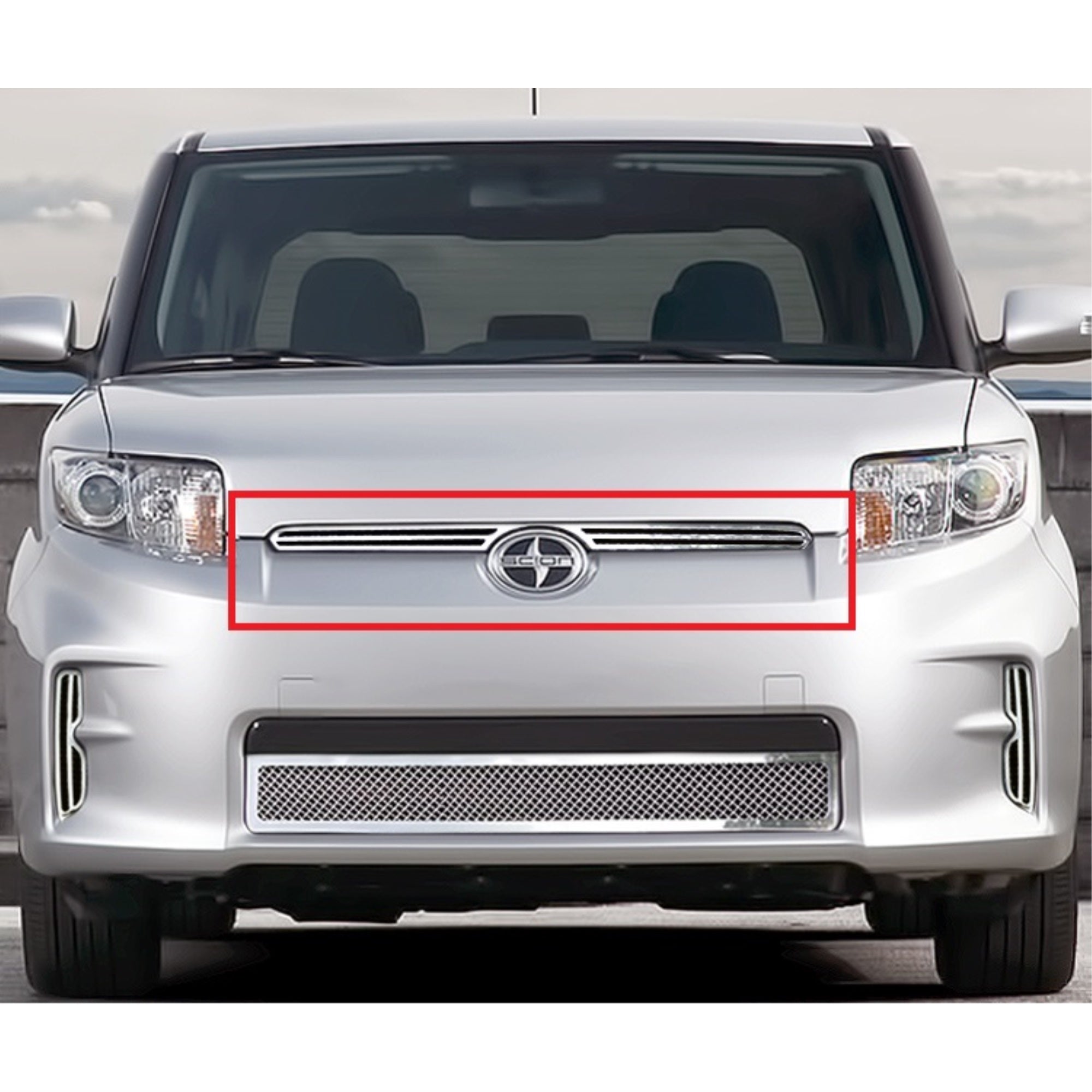 2011-2013 Scion Xb Stainless Steel Polished Finish 1.8 Mm Wire Mesh Mesh Grille