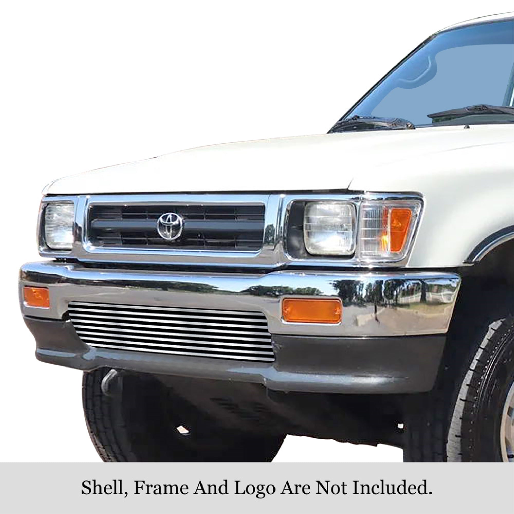 1992-1994 Toyota Pickup 4Wd 304 Stainless Steel Polished Finish 8X6 Horizontal Billet Stainless Steel Billet Grille